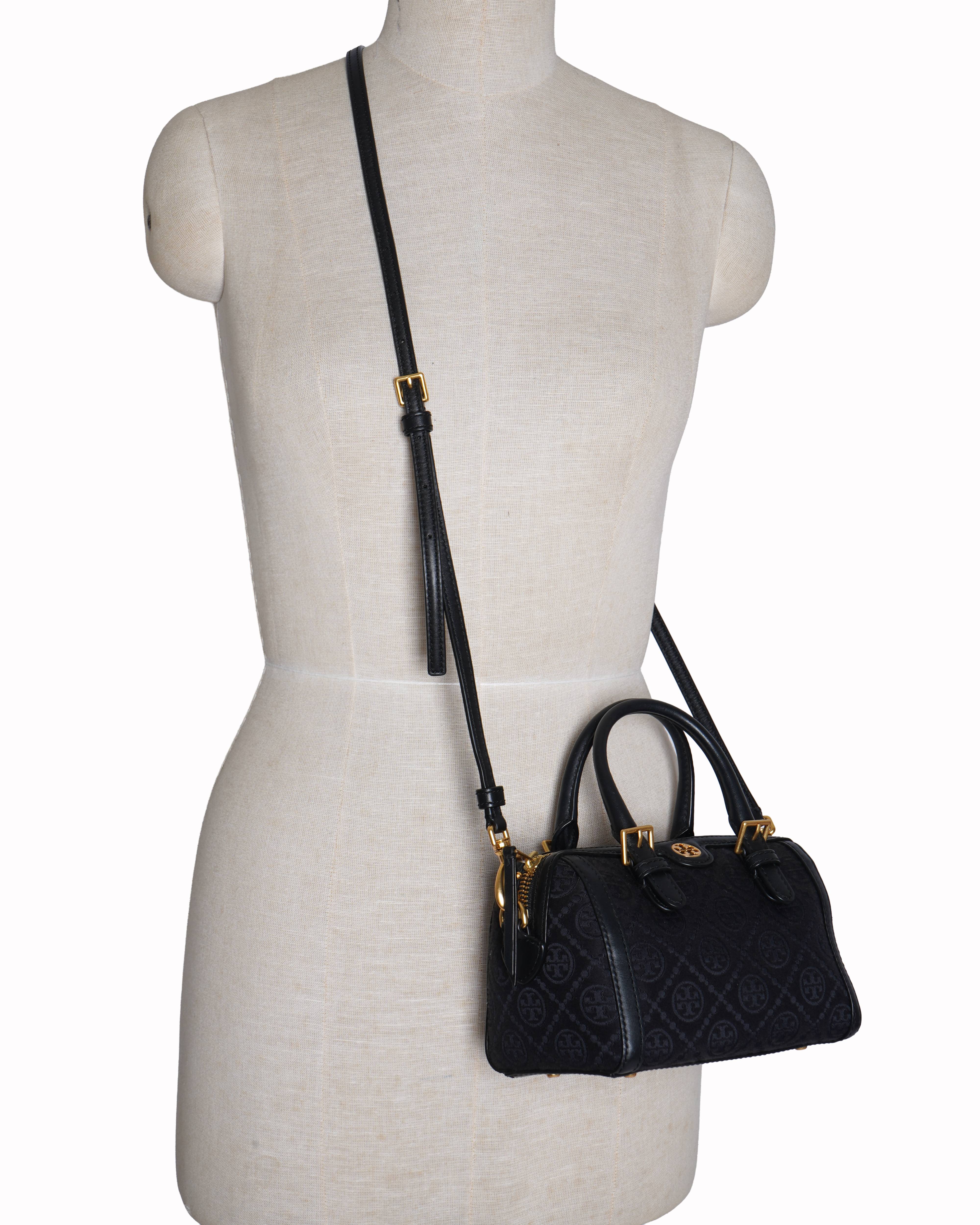 Tory Burch 
Mini T Monogram Barrel Bag