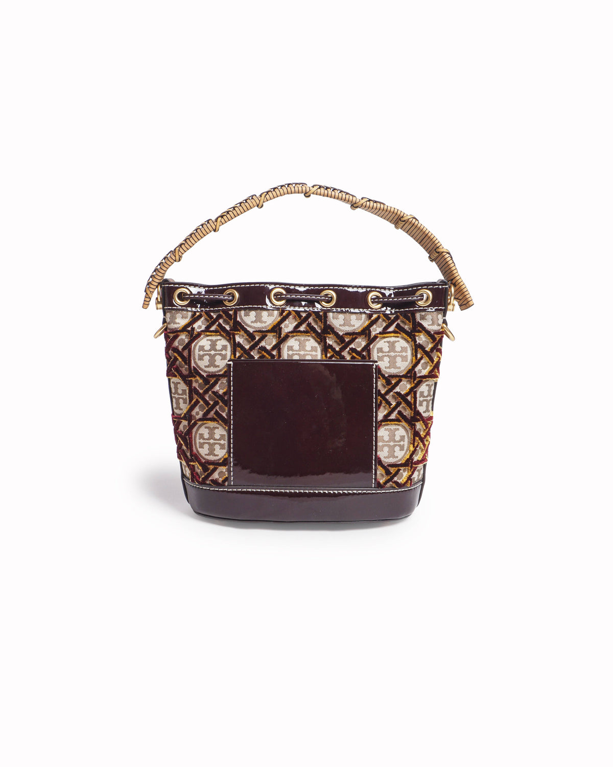 Tory Burch T Monogram Chenille Jacquard Bucket Bag