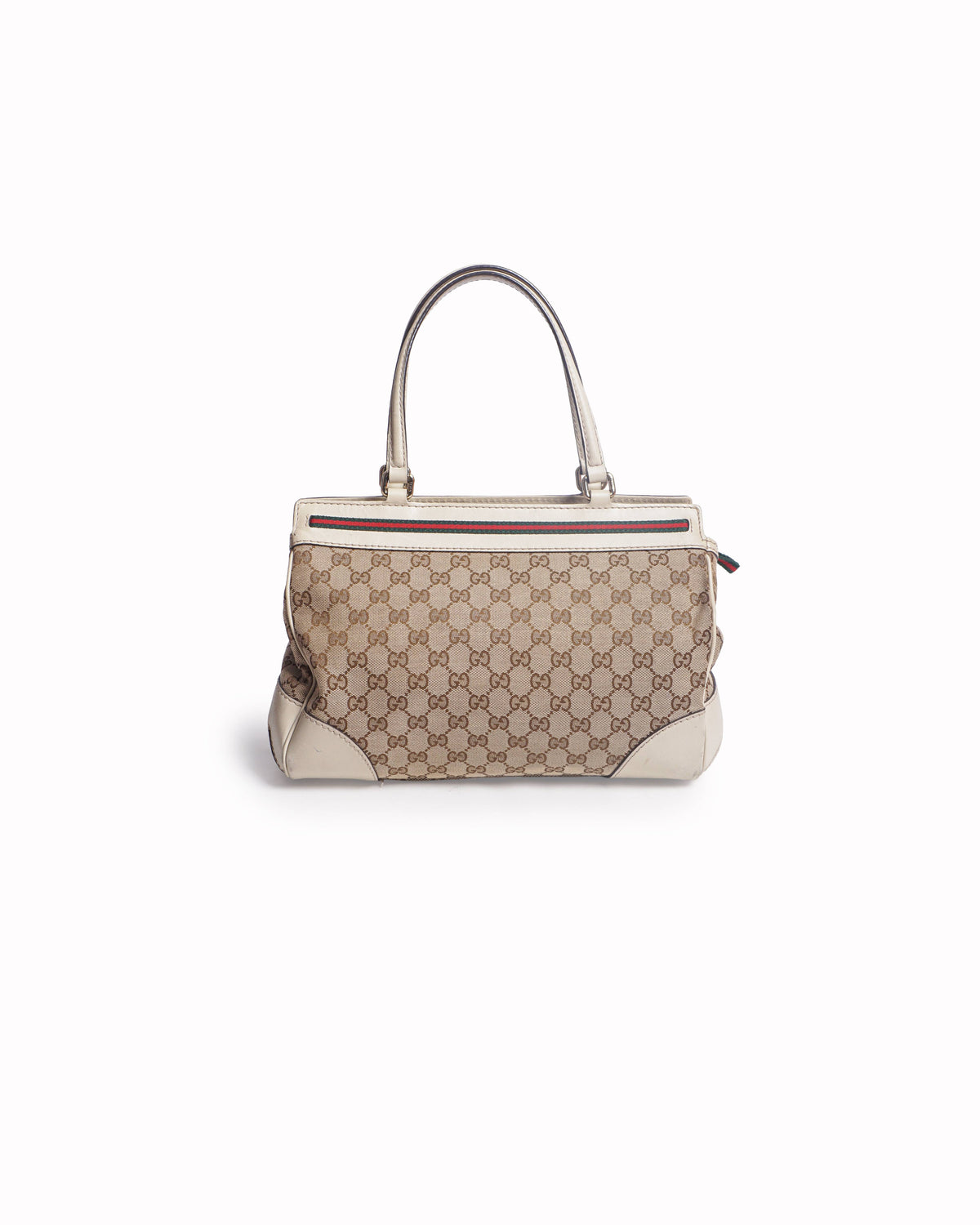 Gucci GG Canvas Mayfair Web Bow Tote Bag