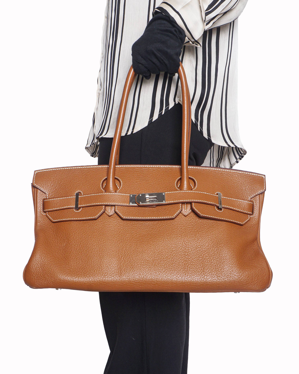 Hermès Clemence JPG Shoulder Birkin 42