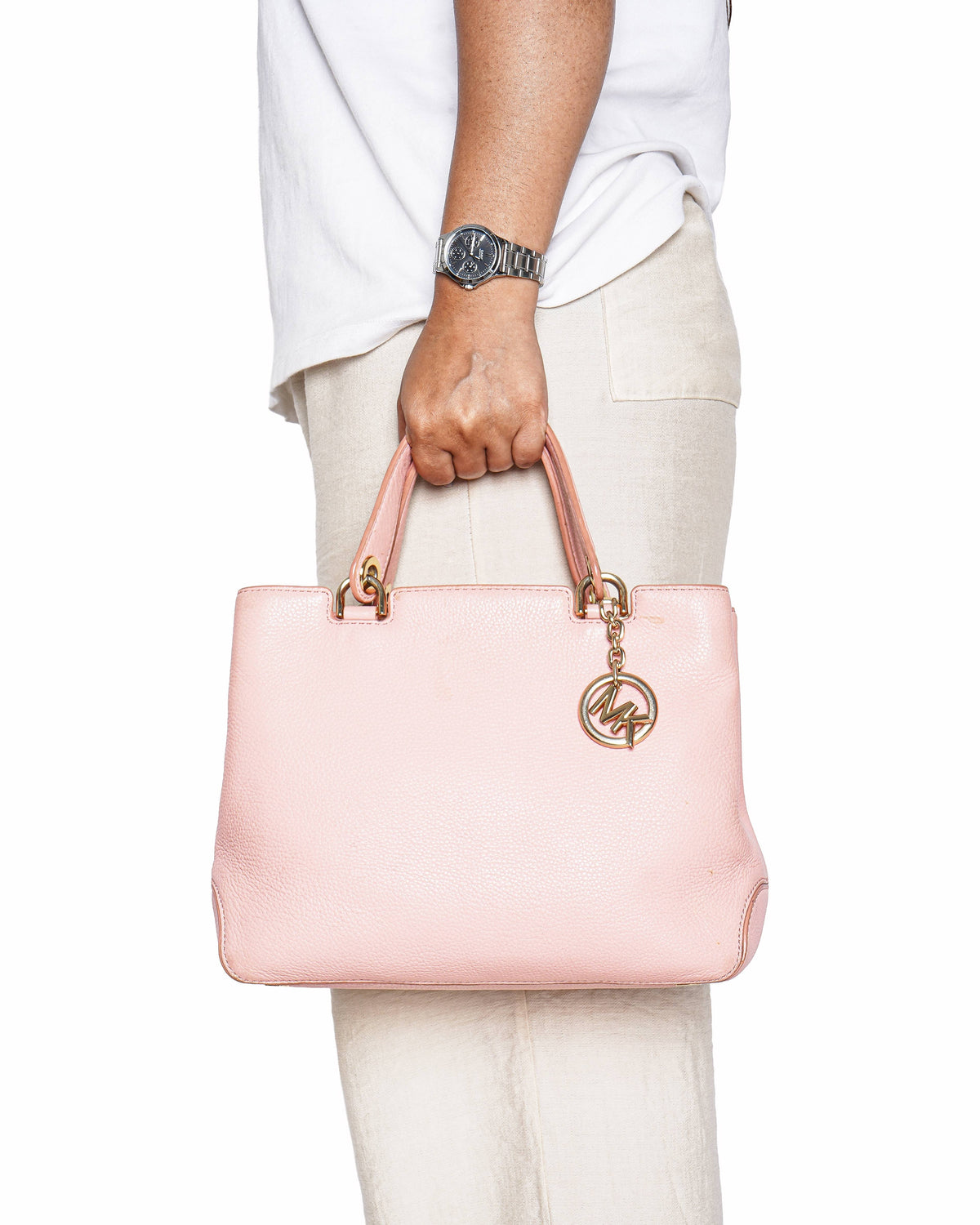 Michael Kors Anabelle Leather Top Handle Bag