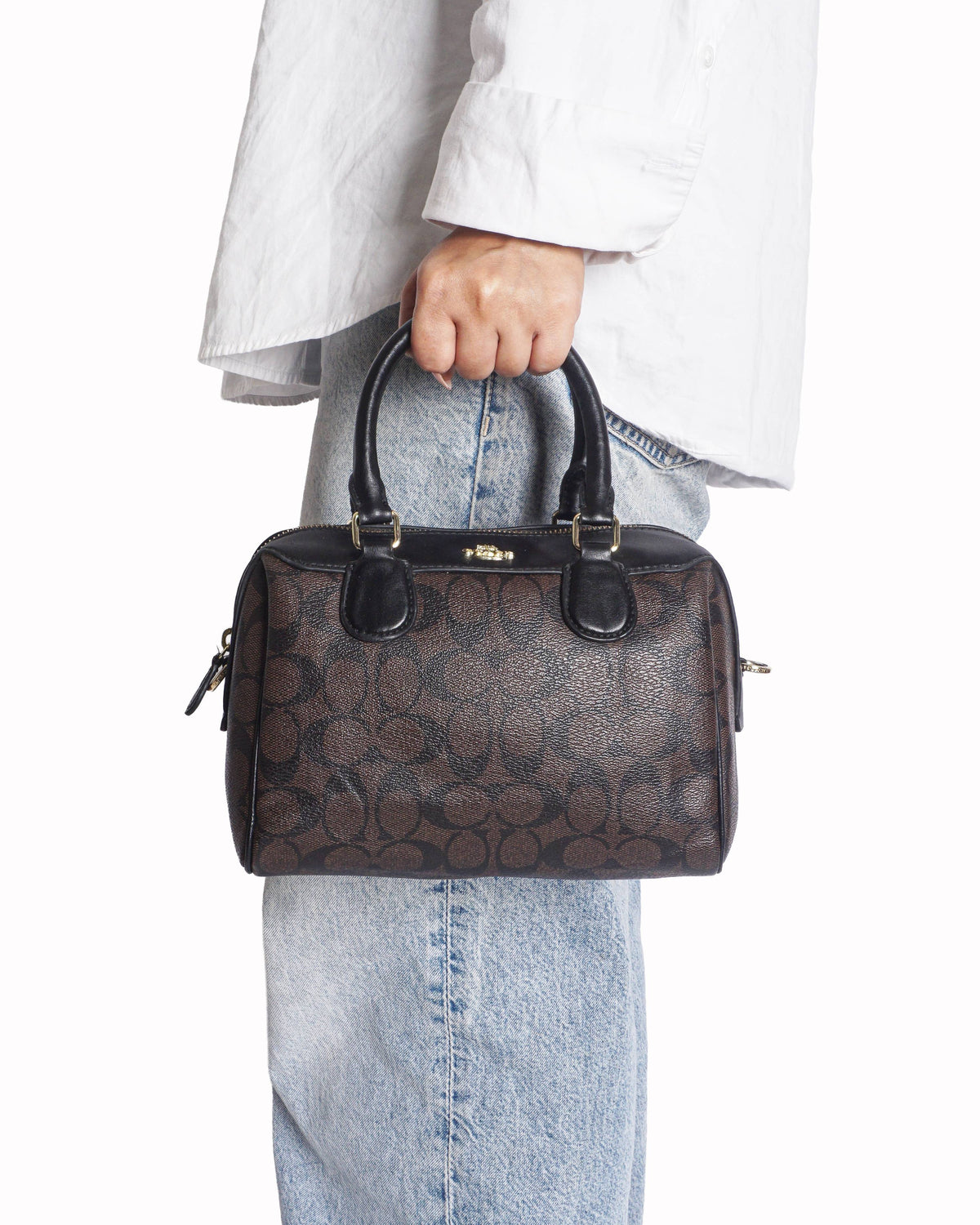 Coach Mini Bennett Satchel In Signature Canvas