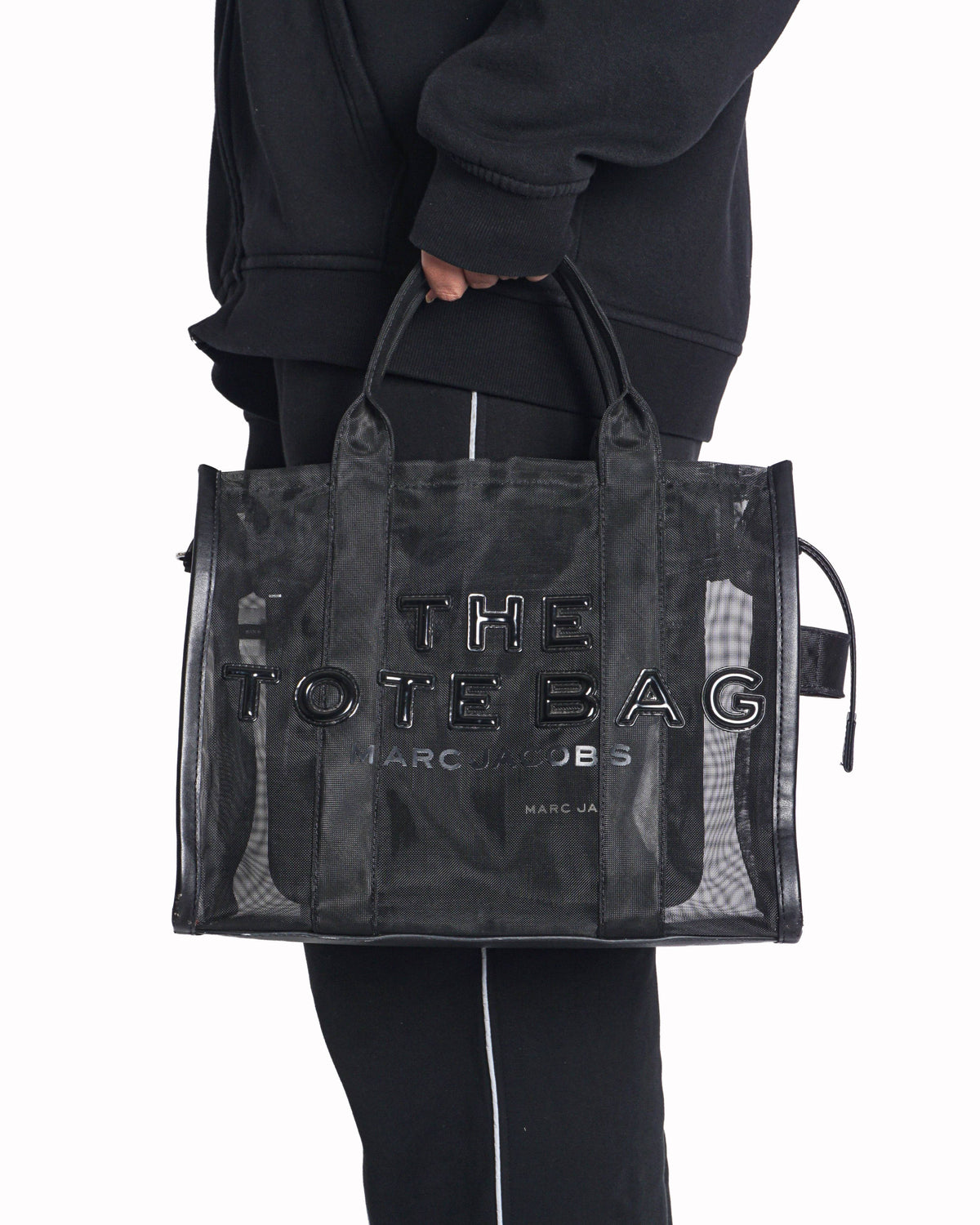 Marc Jacobs Black The Medium Mesh Tote Bag