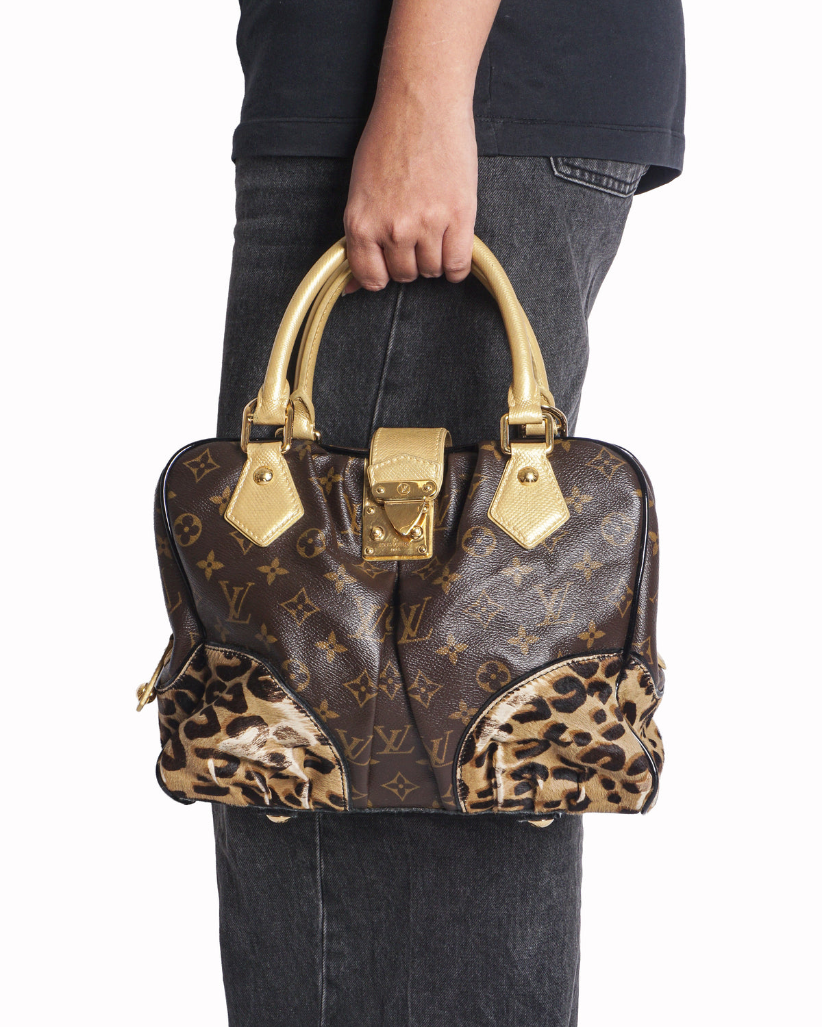 Louis Vuitton Monogram Leopard Steamer PM Bag
