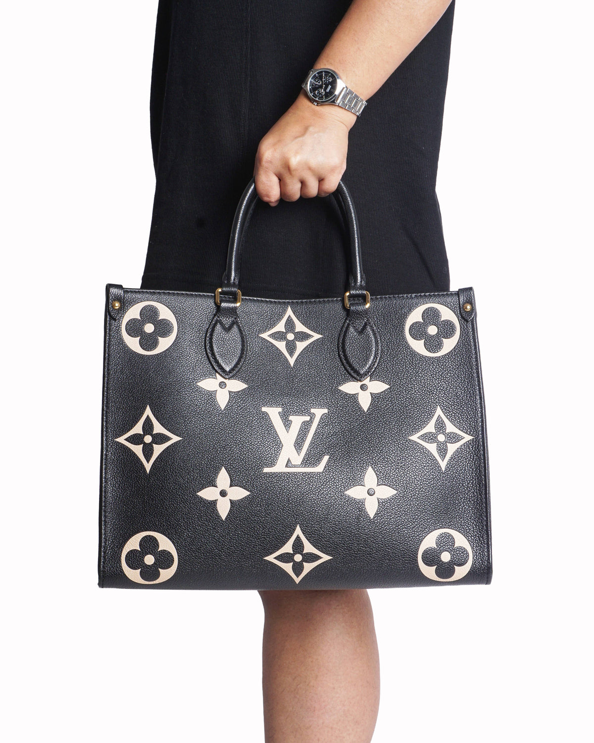 Louis Vuitton Onthego MM Bicolor Monogram Empreinte Bag