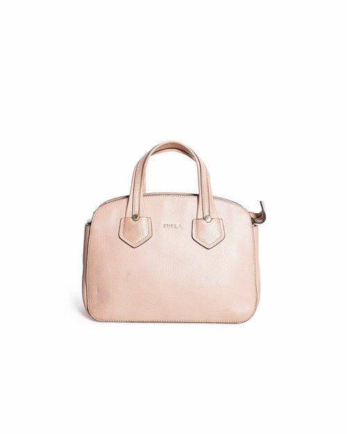Furla Minerva Small Leather Shoulder Bag