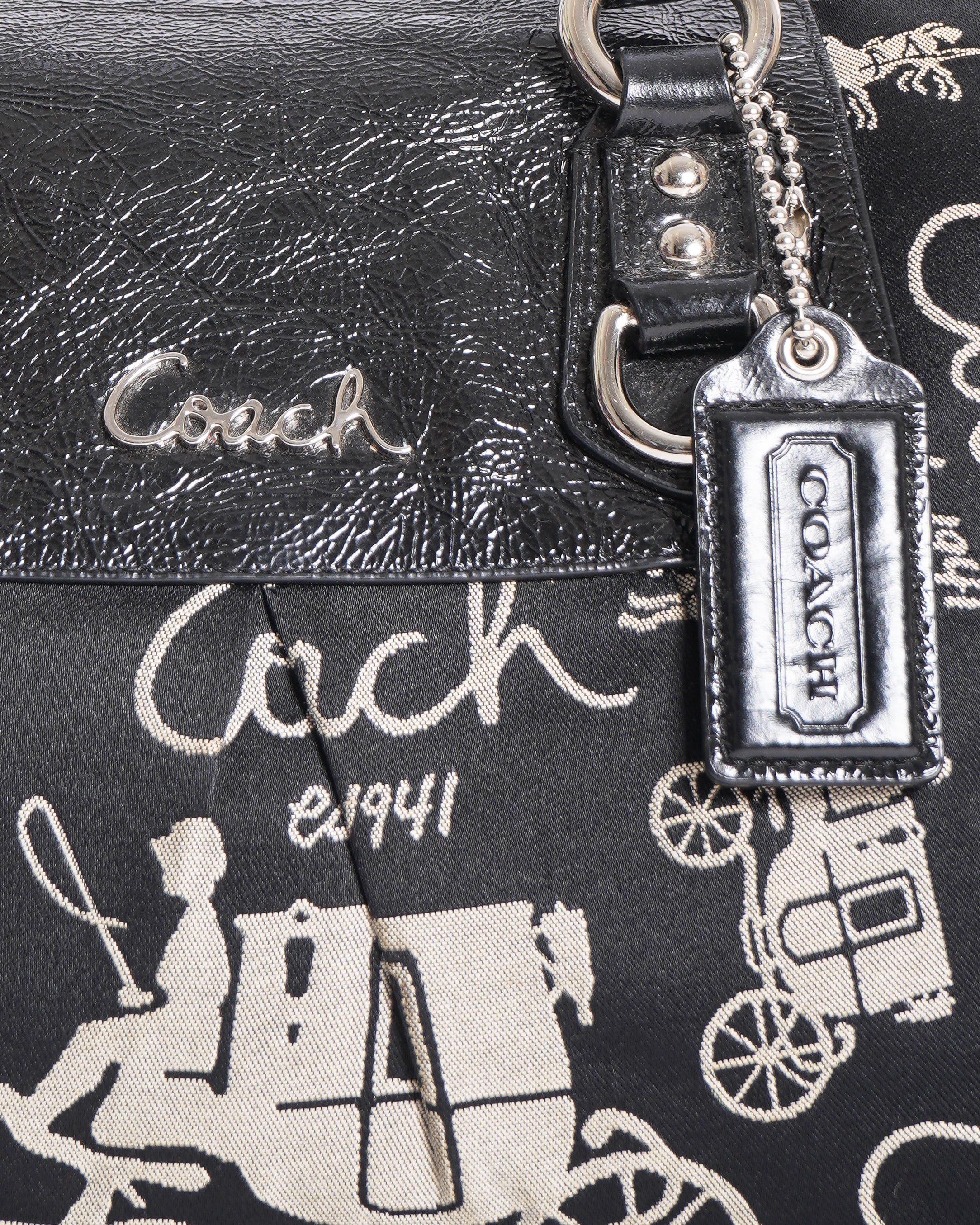 Coach Ashley Horse and Carriage Satchel handbag