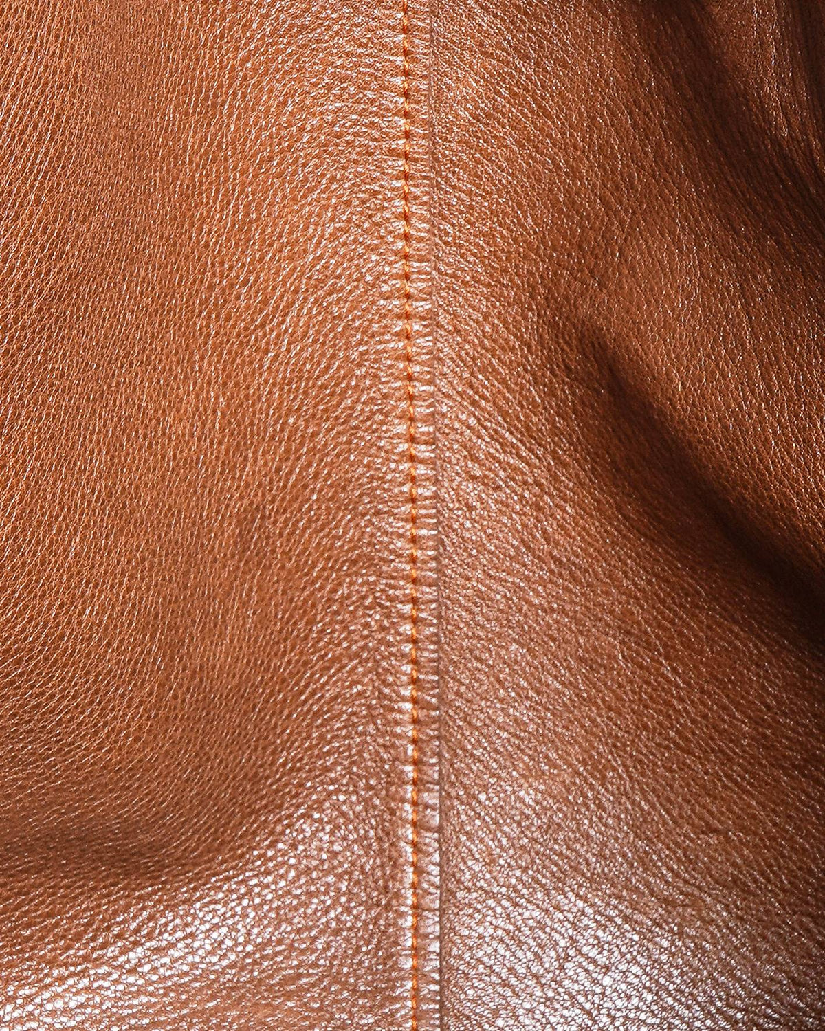 Yves Saint Laurent Orange/Brown Calfskin Leather Reversible Neo Double Tote Bag