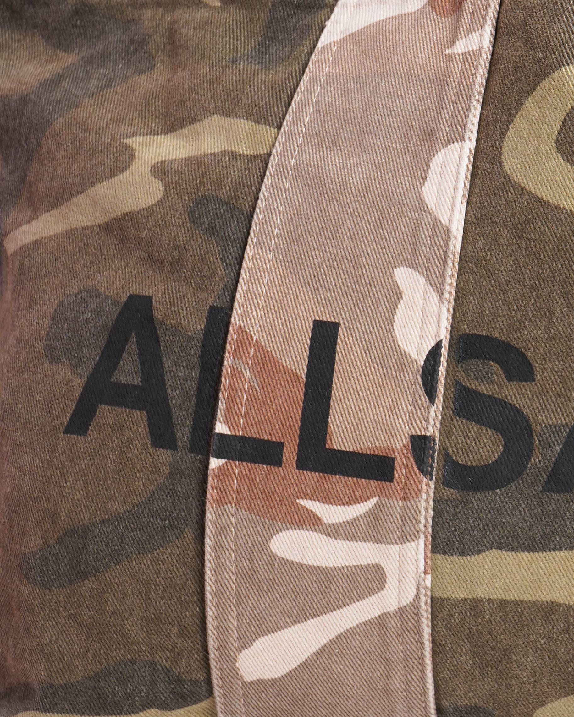 Allsaints airi camouflage denim tote bag