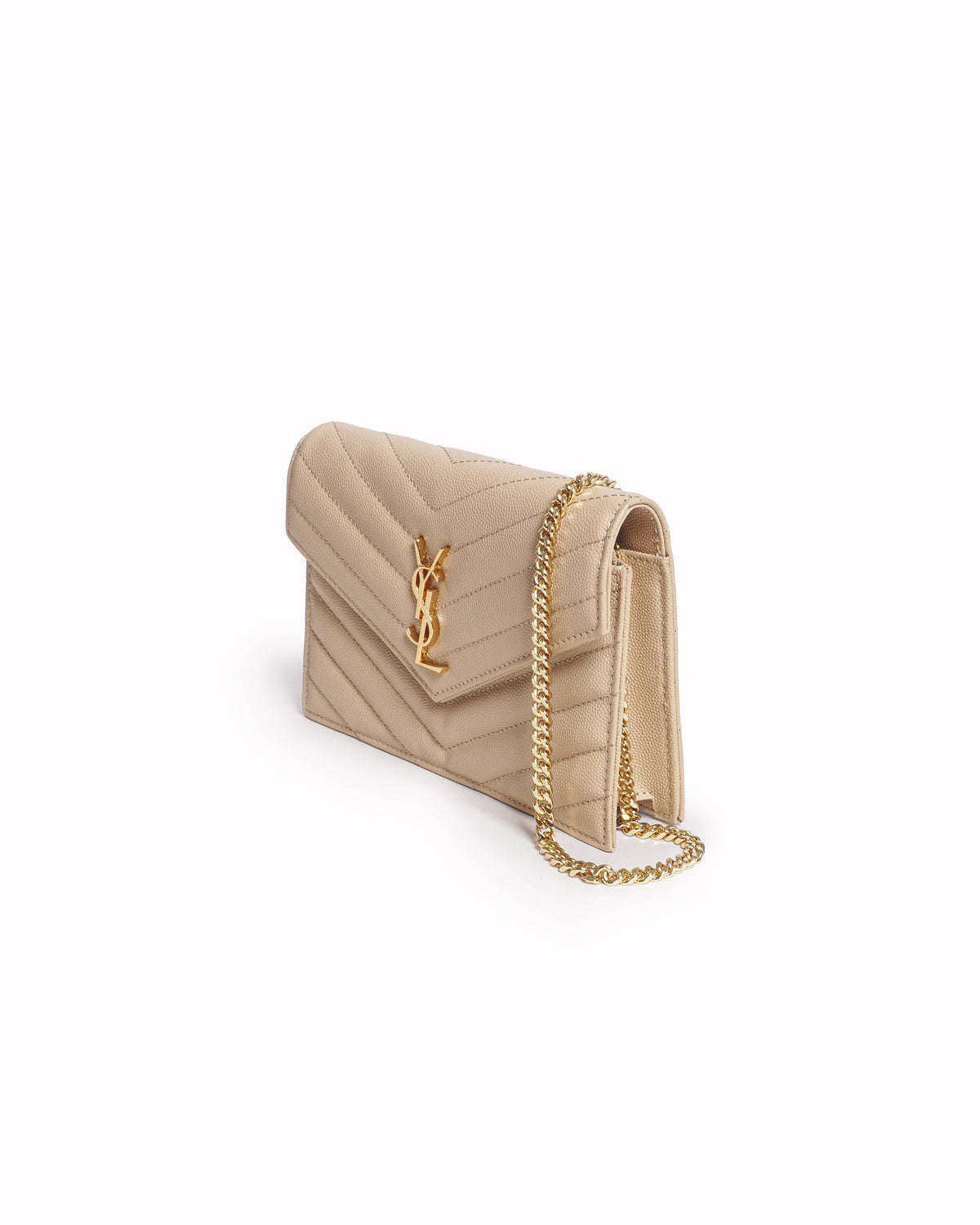 Saint Laurent Cassandre Envelope Chain Wallet