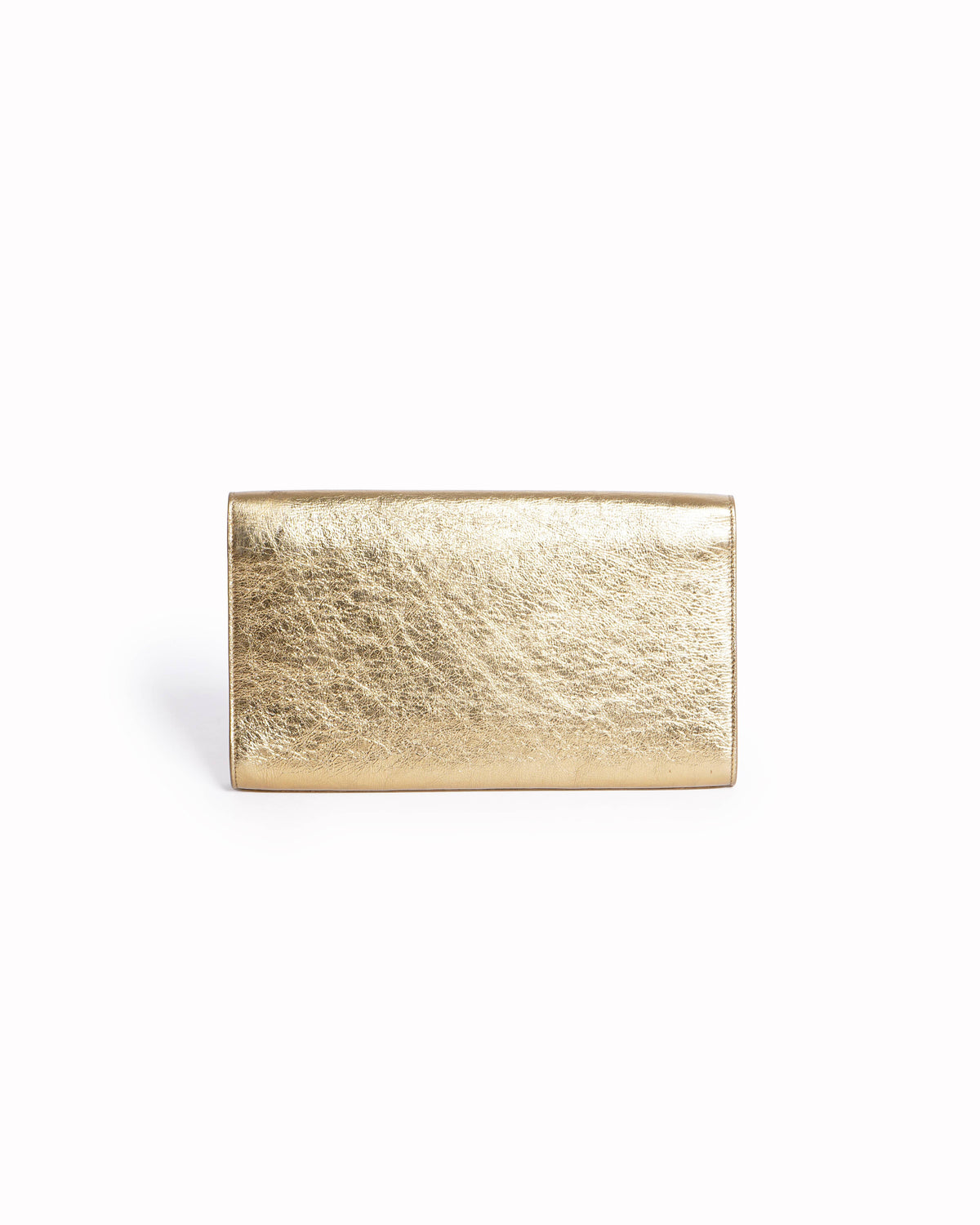 Yves Saint Laurent
Metallic Gold Leather Bell de Jour Clutch Bag