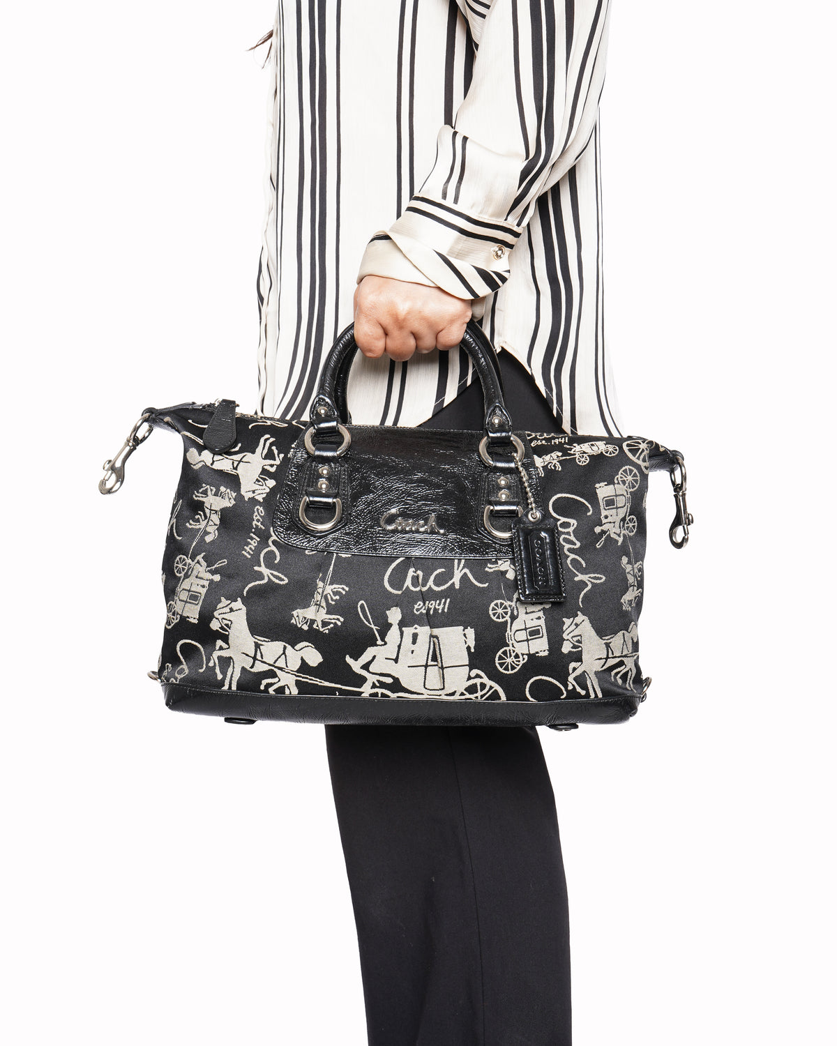 Coach Ashley Horse and Carriage Satchel handbag