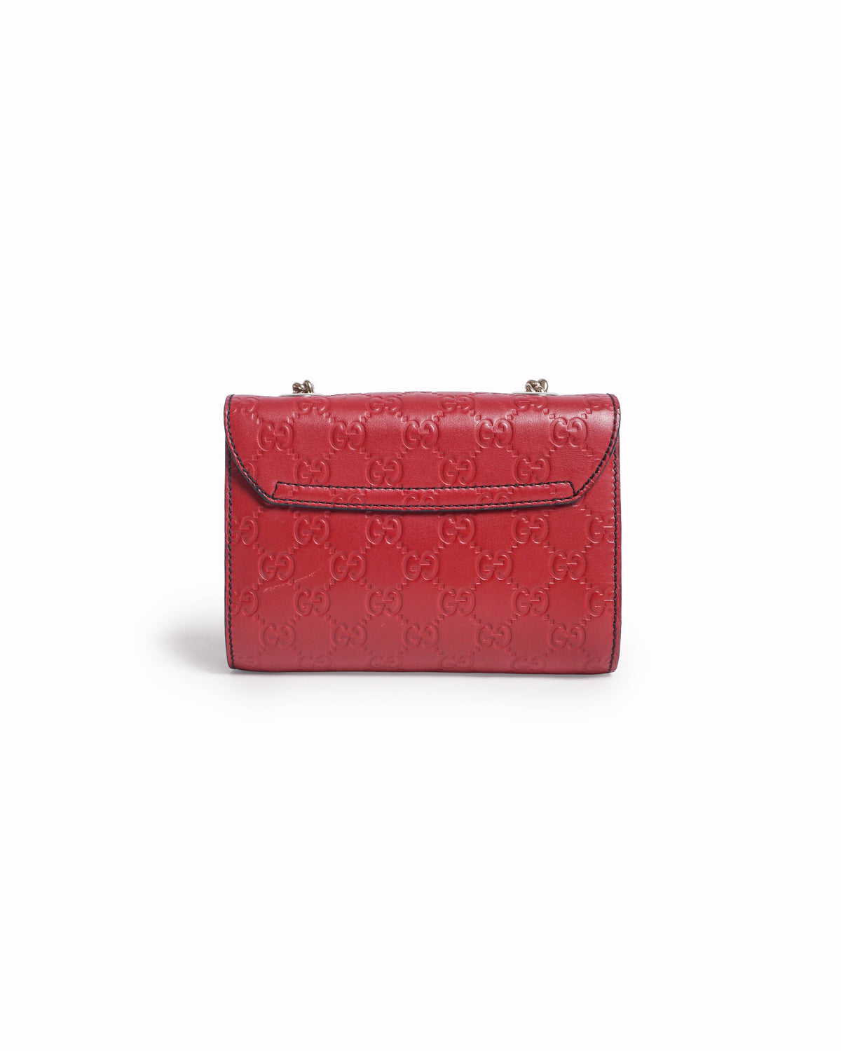 Gucci Red Guccissima Leather Emily Horsebit Crossbody Bag