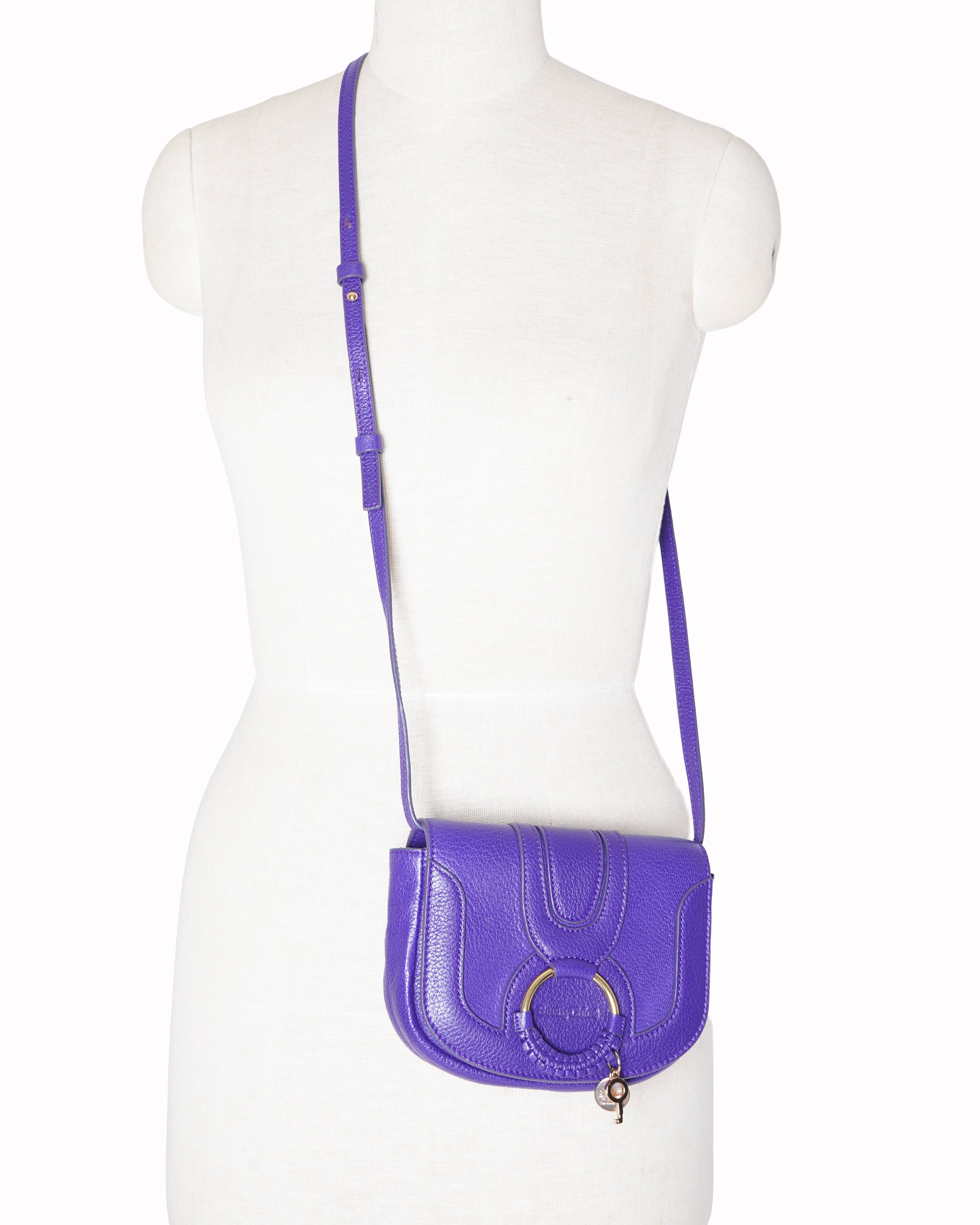 See By Chloé Leather Crossbody Bag in Purple