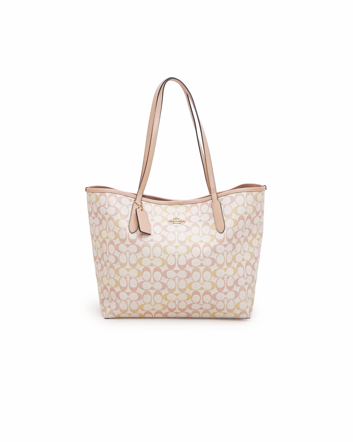 Coach City Tote Bag In Pretty Signature Canvas