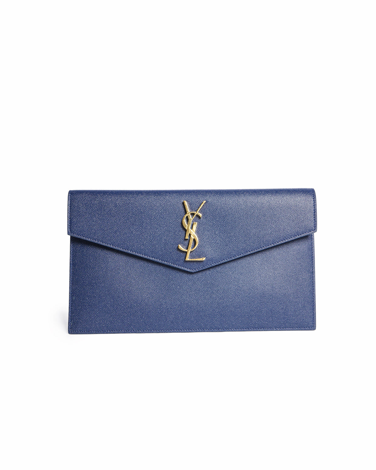 Saint Laurent Uptown Pouch in Grain de Poudre Embossed Leather