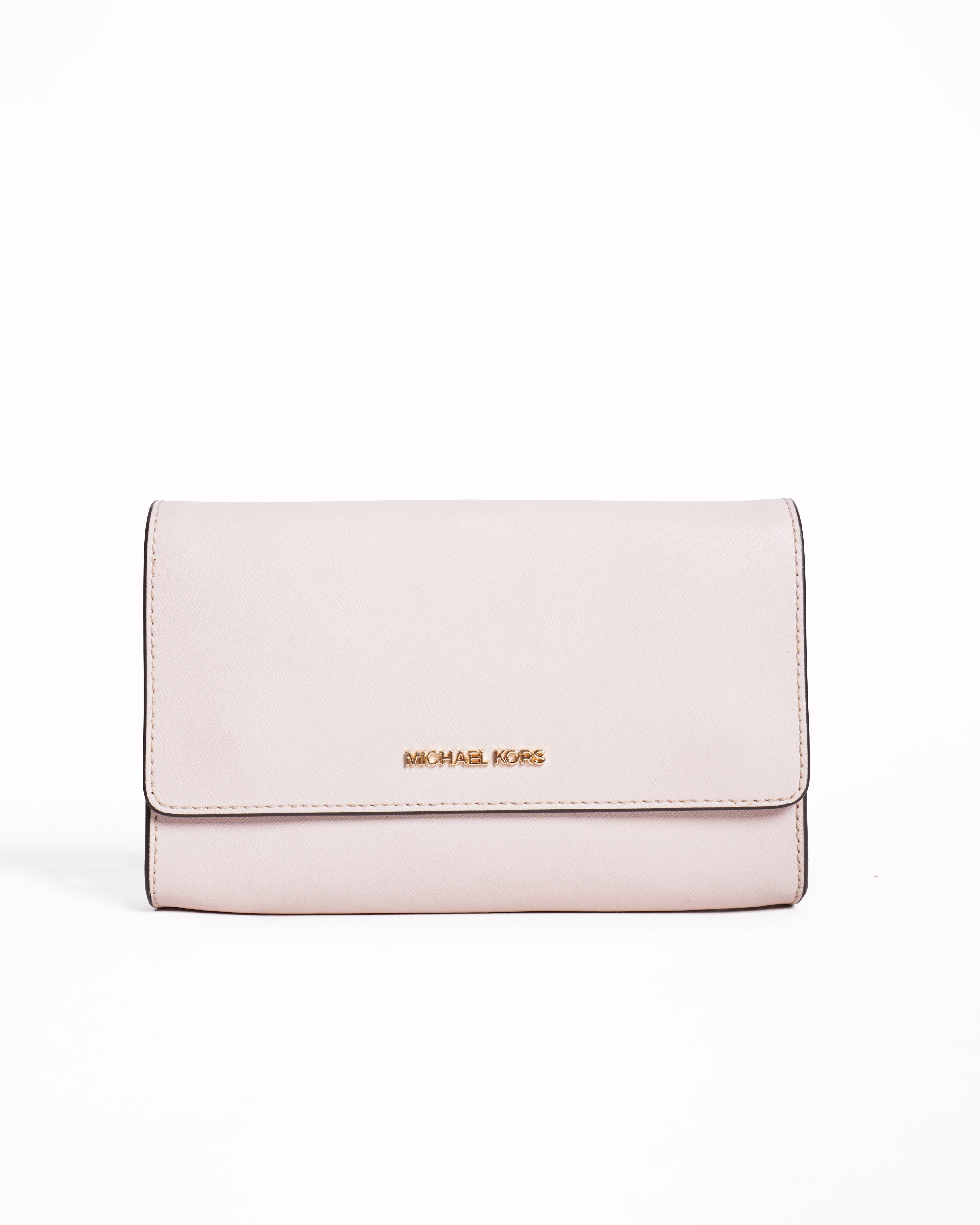 Michael kors pink flap crossbody bag