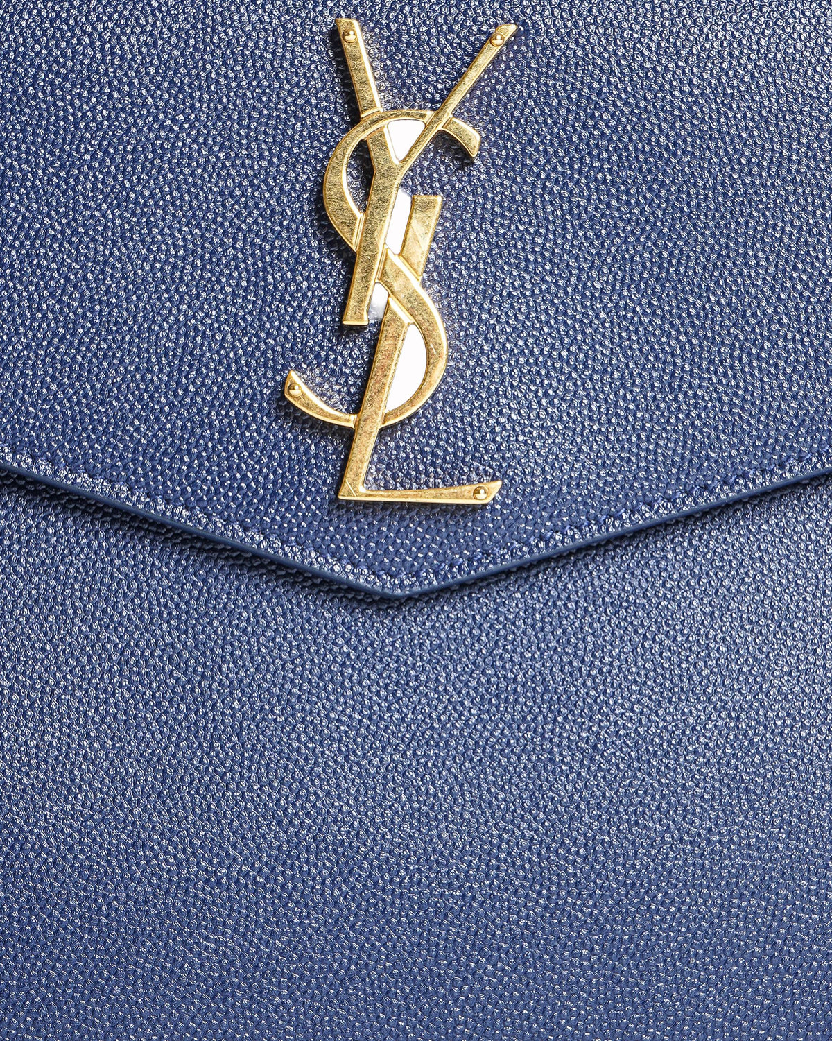 Saint Laurent Uptown Pouch in Grain de Poudre Embossed Leather
