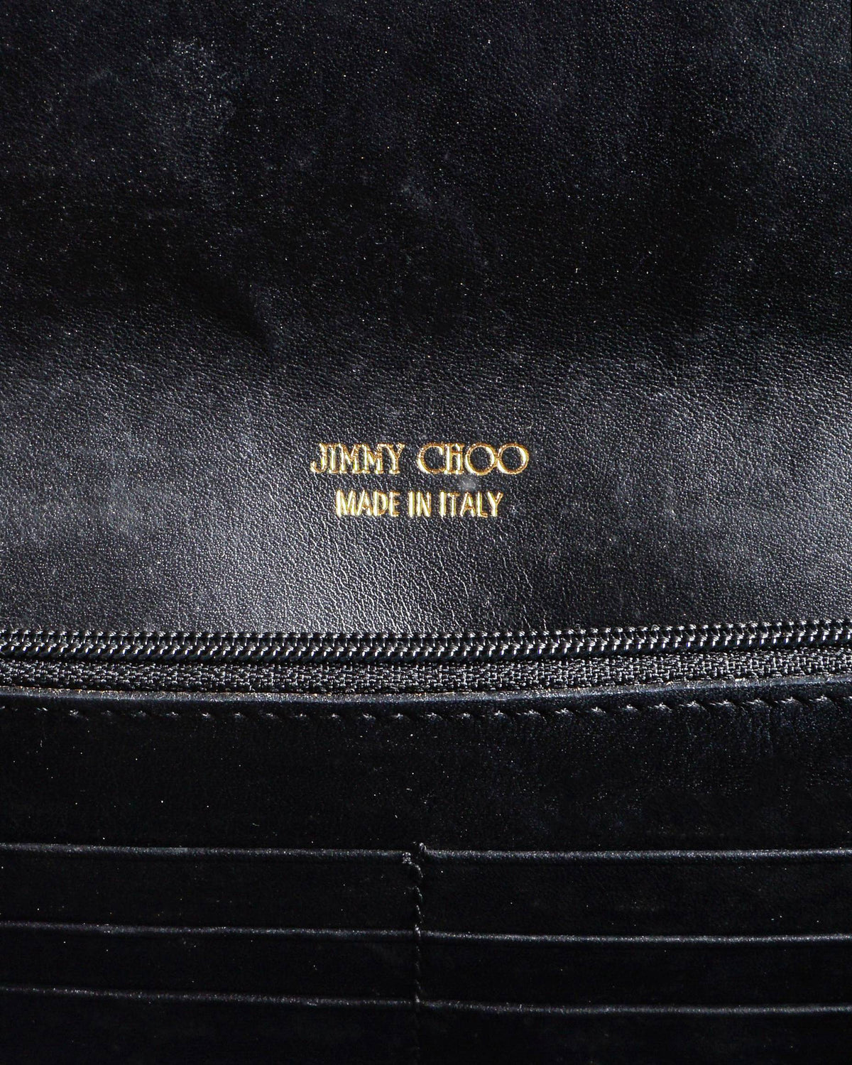 Jimmy Choo Two-Tone Embossed Leather Clutch