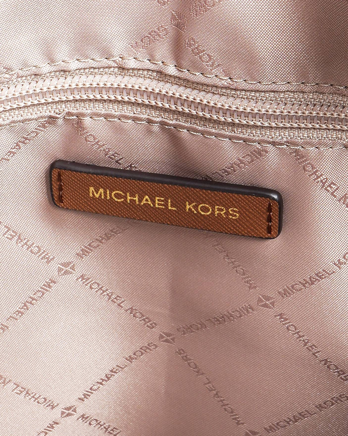 Michael Kors Charlotte Saffiano Leather Large Top-Zip Tote Bag
