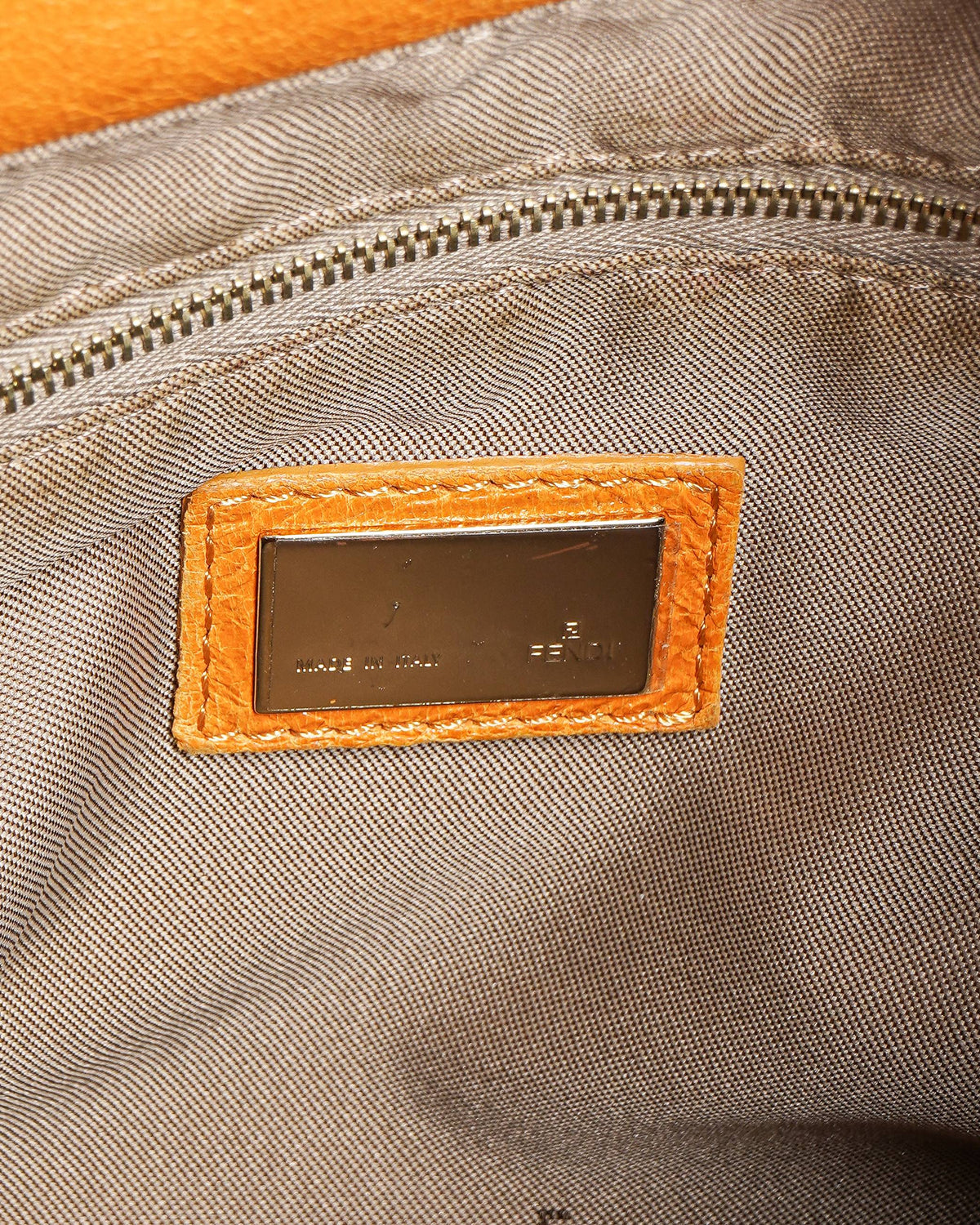 Fendi Crossword Wrap Leather Shoulder Bag