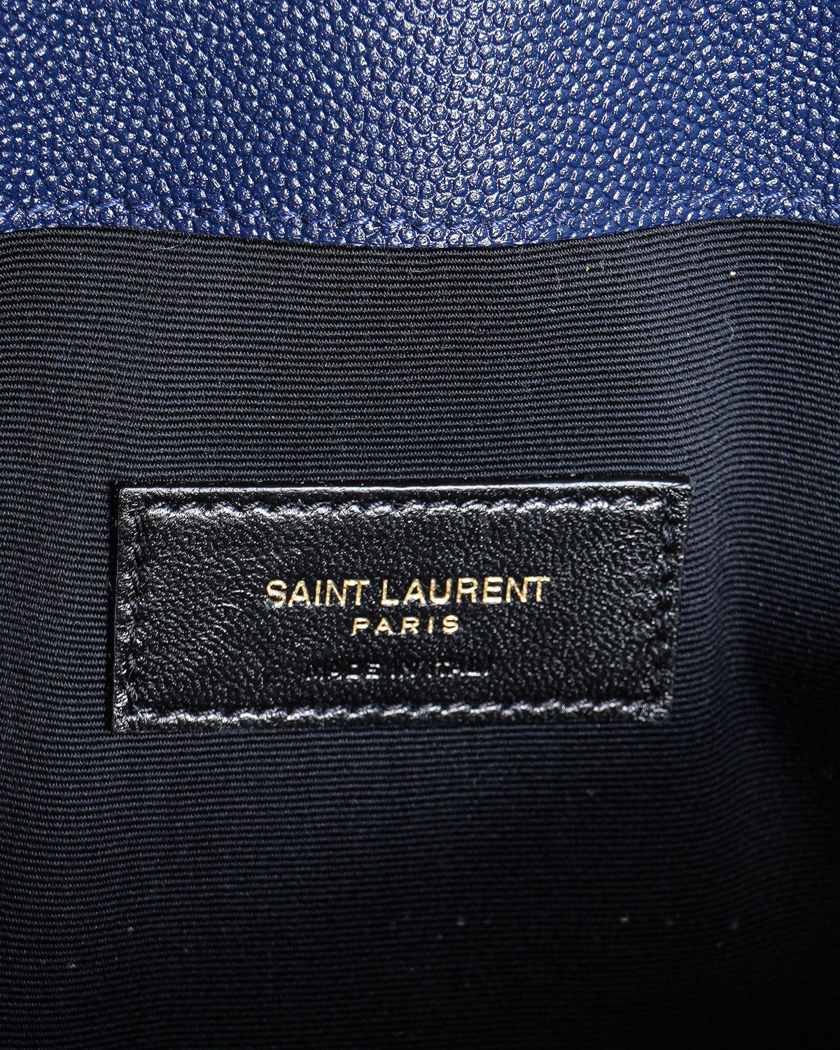 Saint Laurent Uptown Pouch in Grain de Poudre Embossed Leather