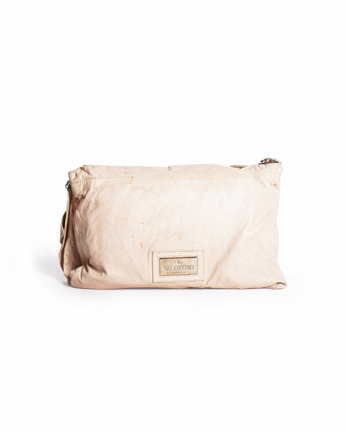 Valentino Garavani Clutch Bag In Beige