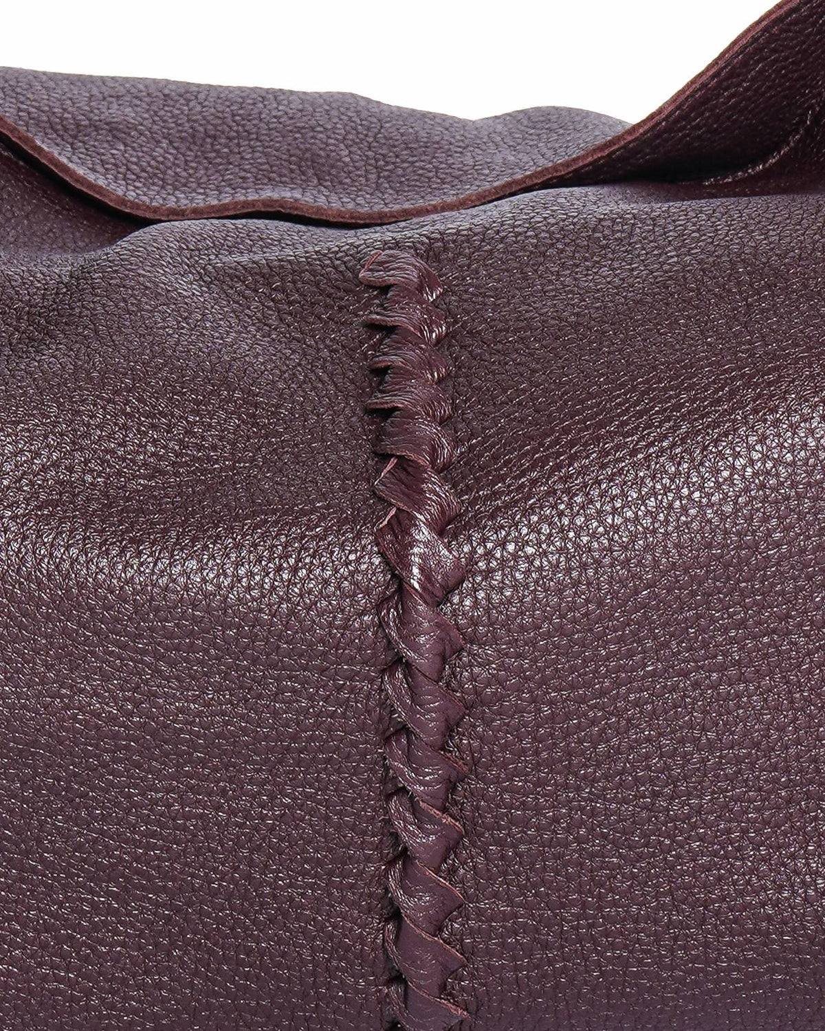 Bottega Veneta Burgundy Cervo Leather Loop Hobo Bag
