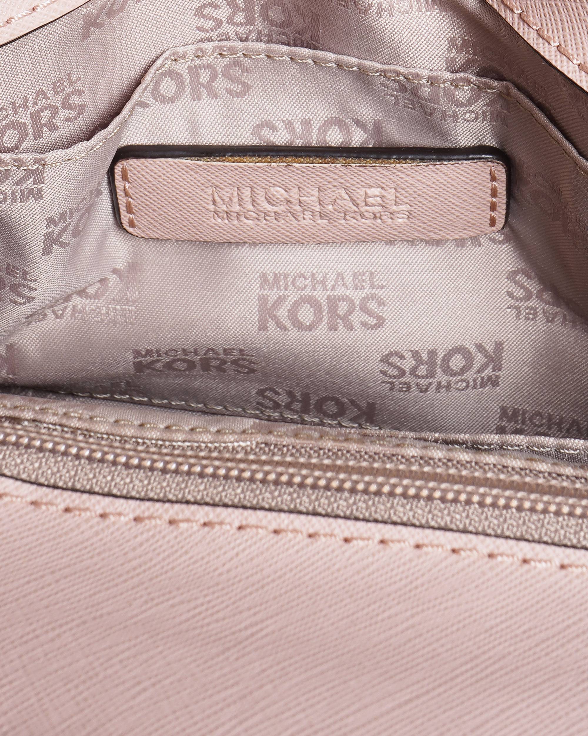Michael Kors Light Pink Studded Shoulder Bag