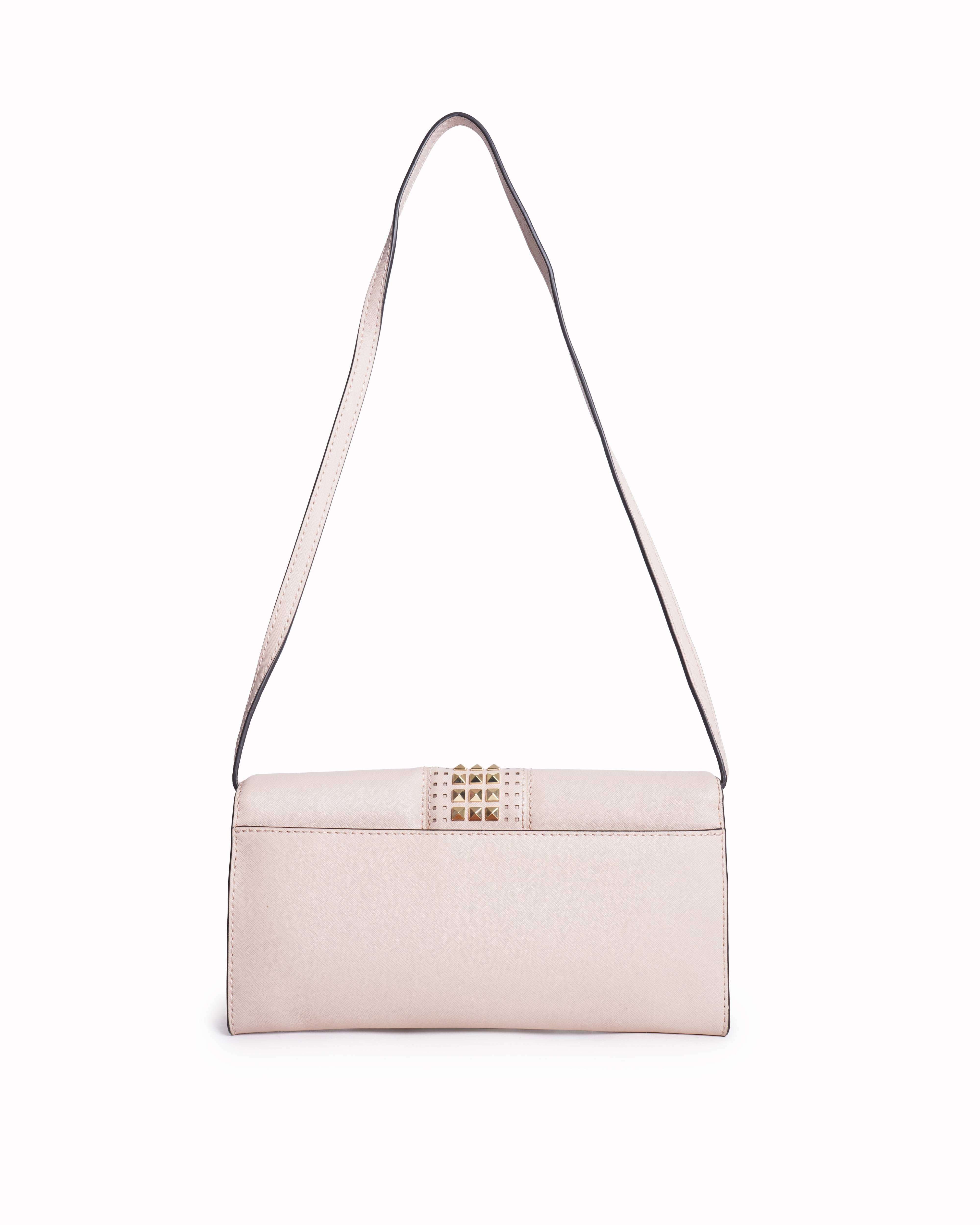 Michael Kors Light Pink Studded Shoulder Bag