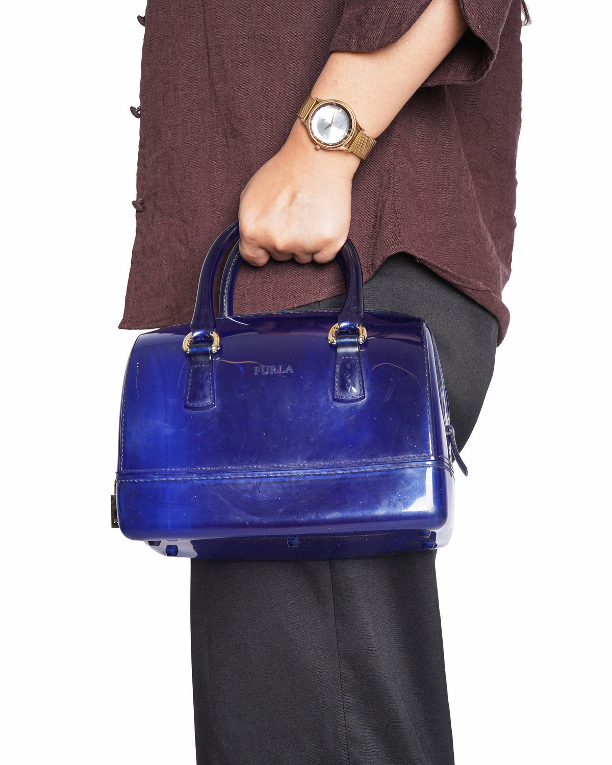 Furla candy jelly top handle bag