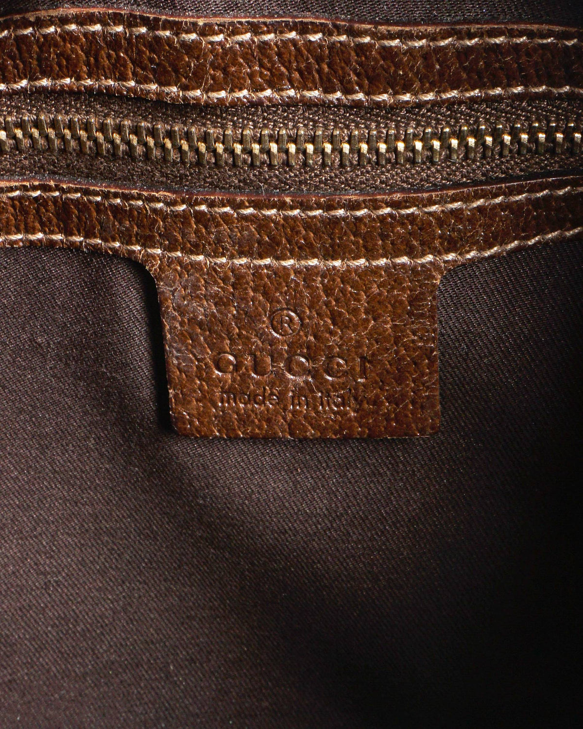 Gucci Jackie 1961 GG Canvas & Brown Leather Shoulder Bag