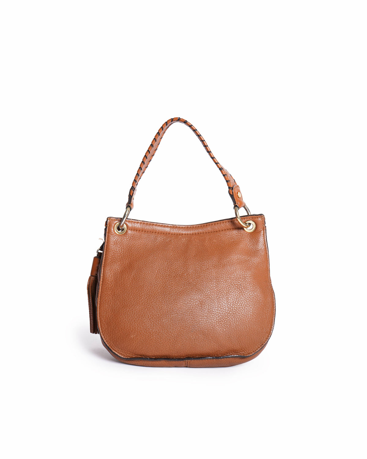Michael Kors Pebbled Leather Shoulder Bag In Brown