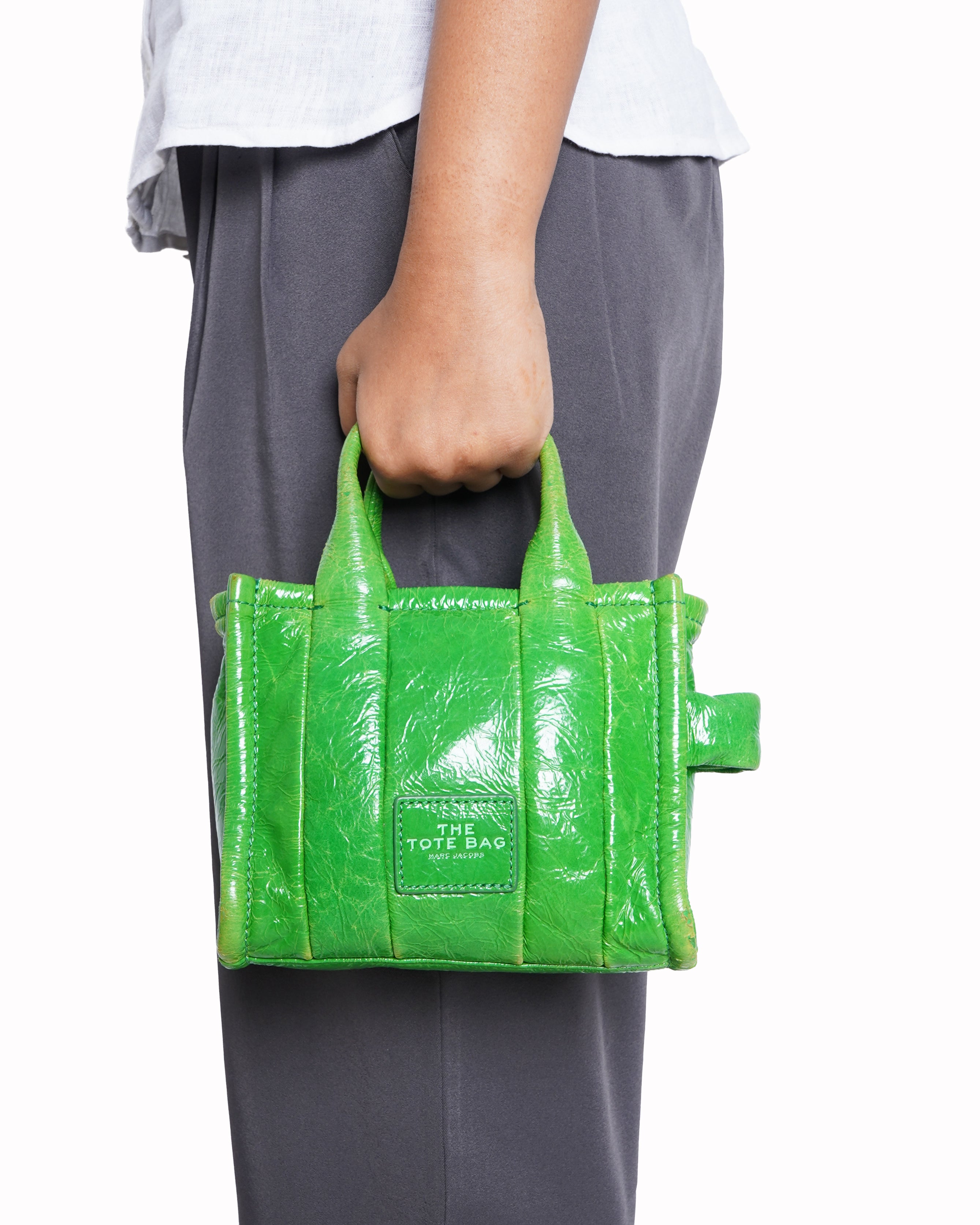 Marc Jacobs The Tote Mini Crossbody In Green