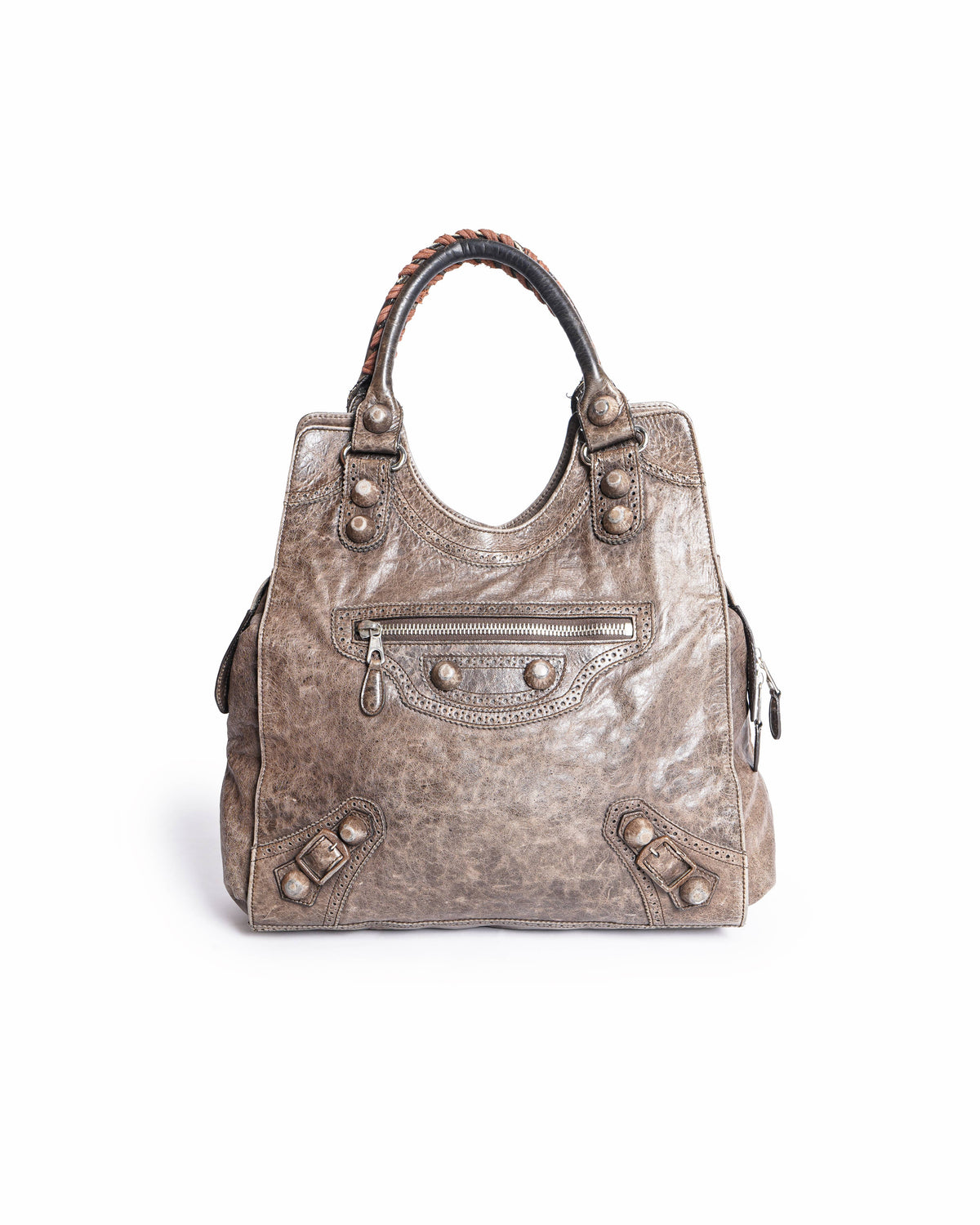 Balenciaga Motocross Giant Folder Brogue Bag