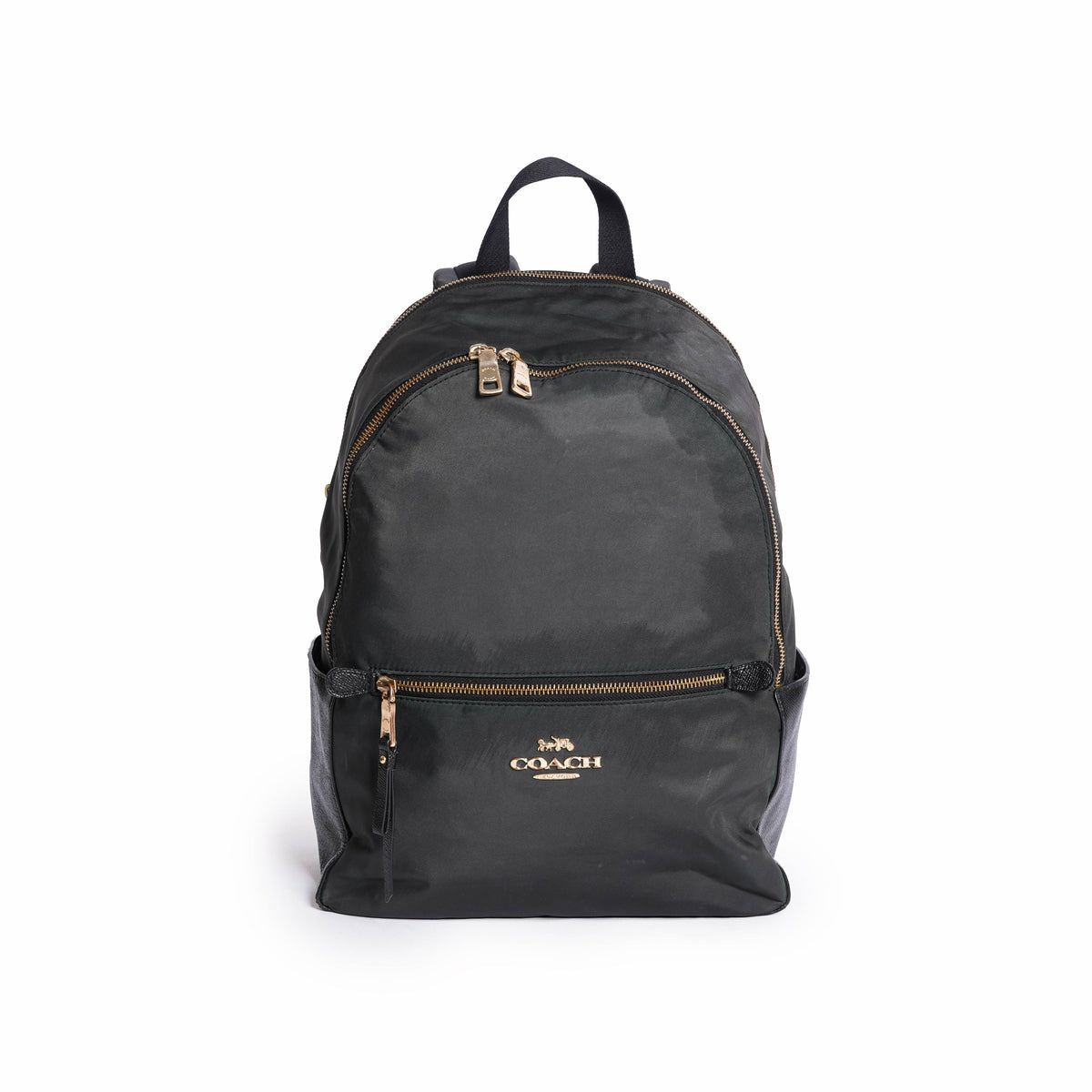 Coach Black Nylon & Leather Addison Backpack