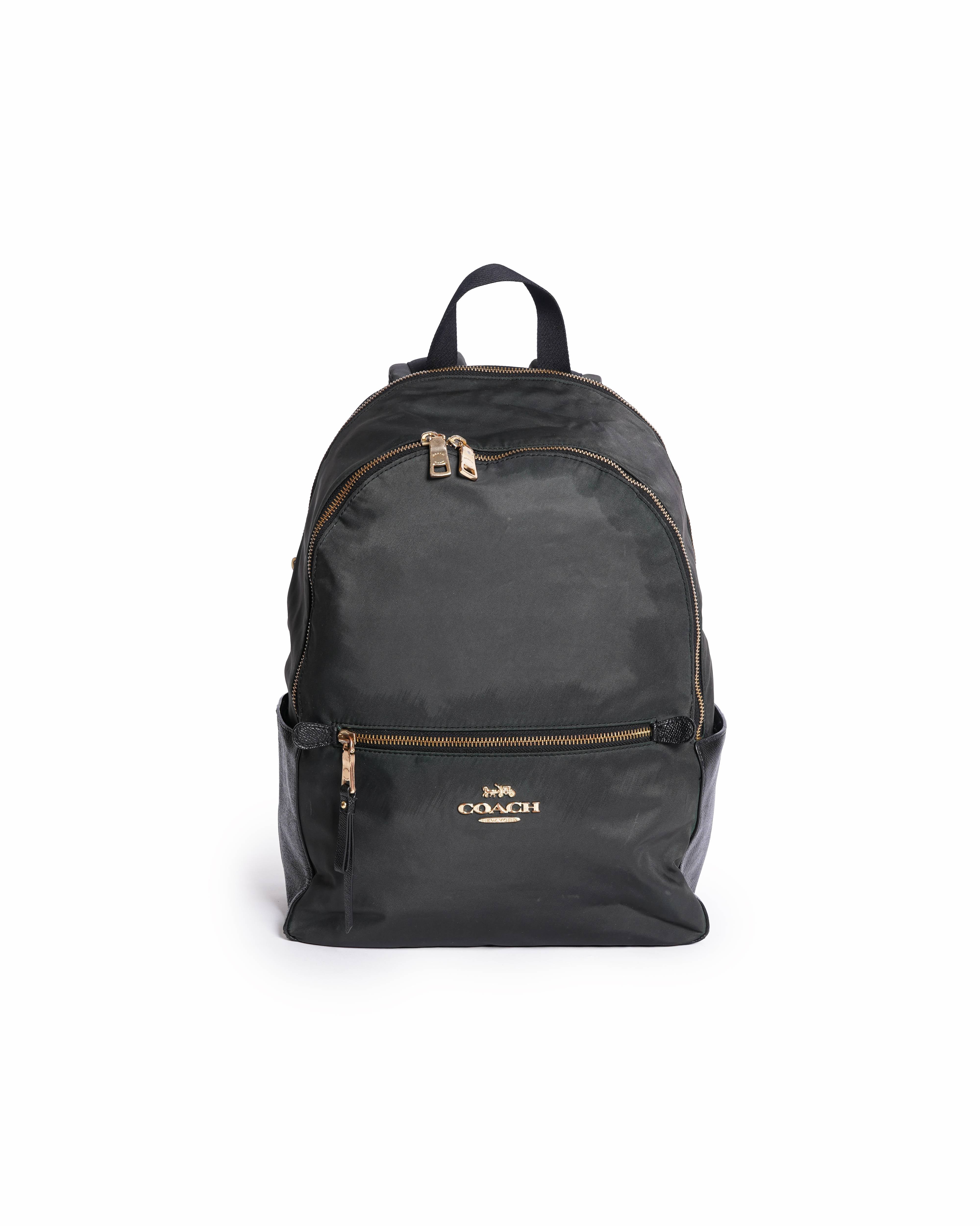 Coach Addison Nylon With Leather Backpack
