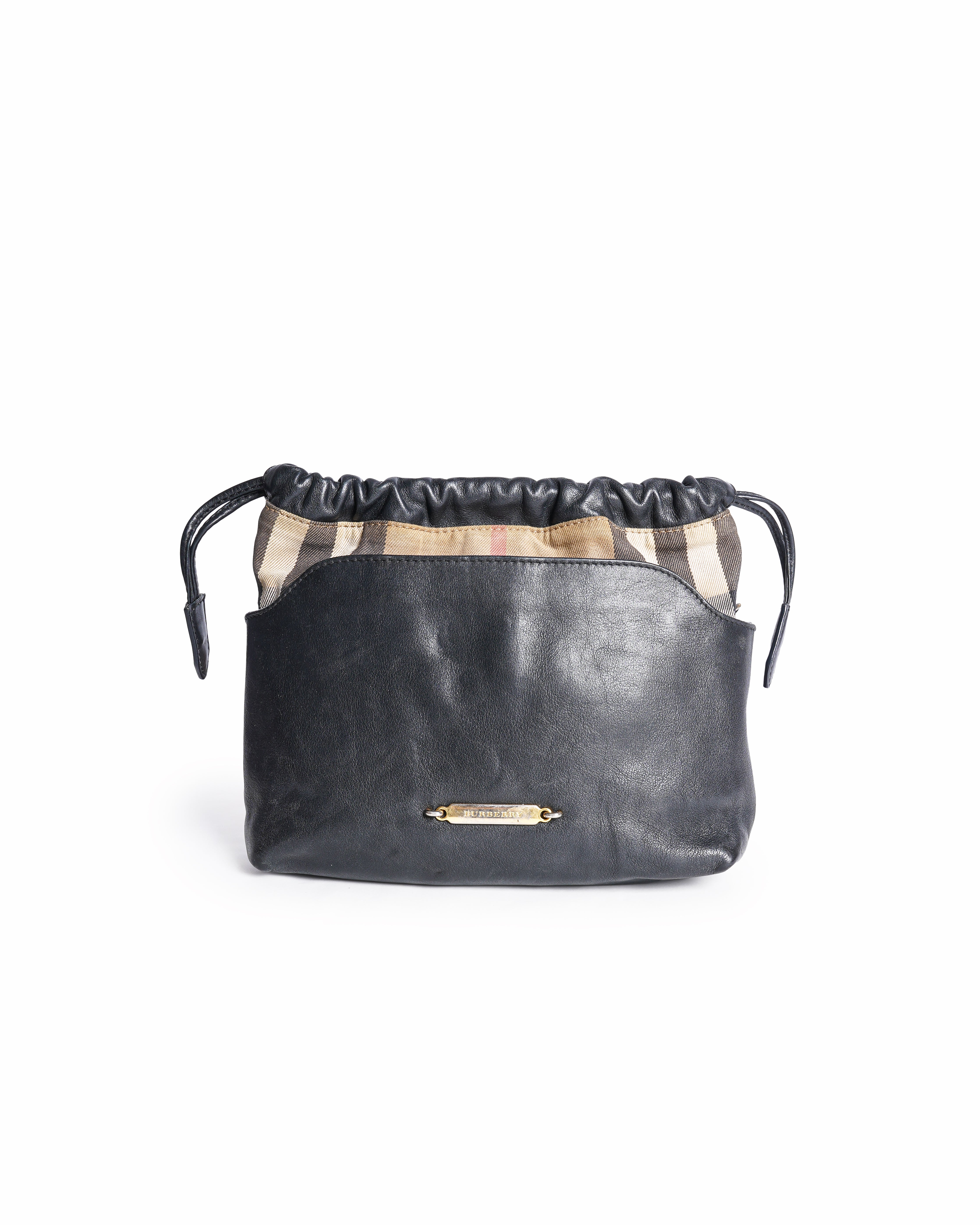 Burberry Little Crush House Check Print Leather Crossbody Bag