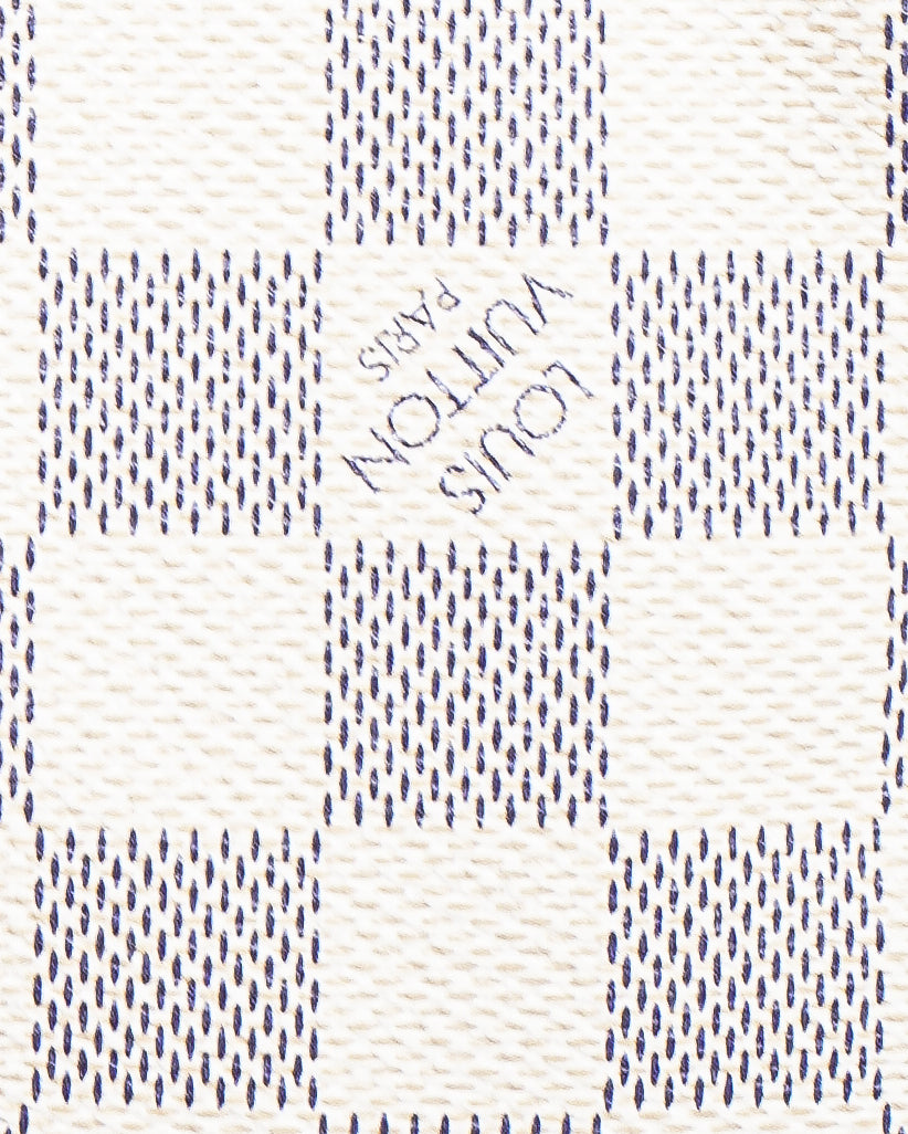 Louis Vuitton Damier Azur Canvas Speedy 25 Handbag