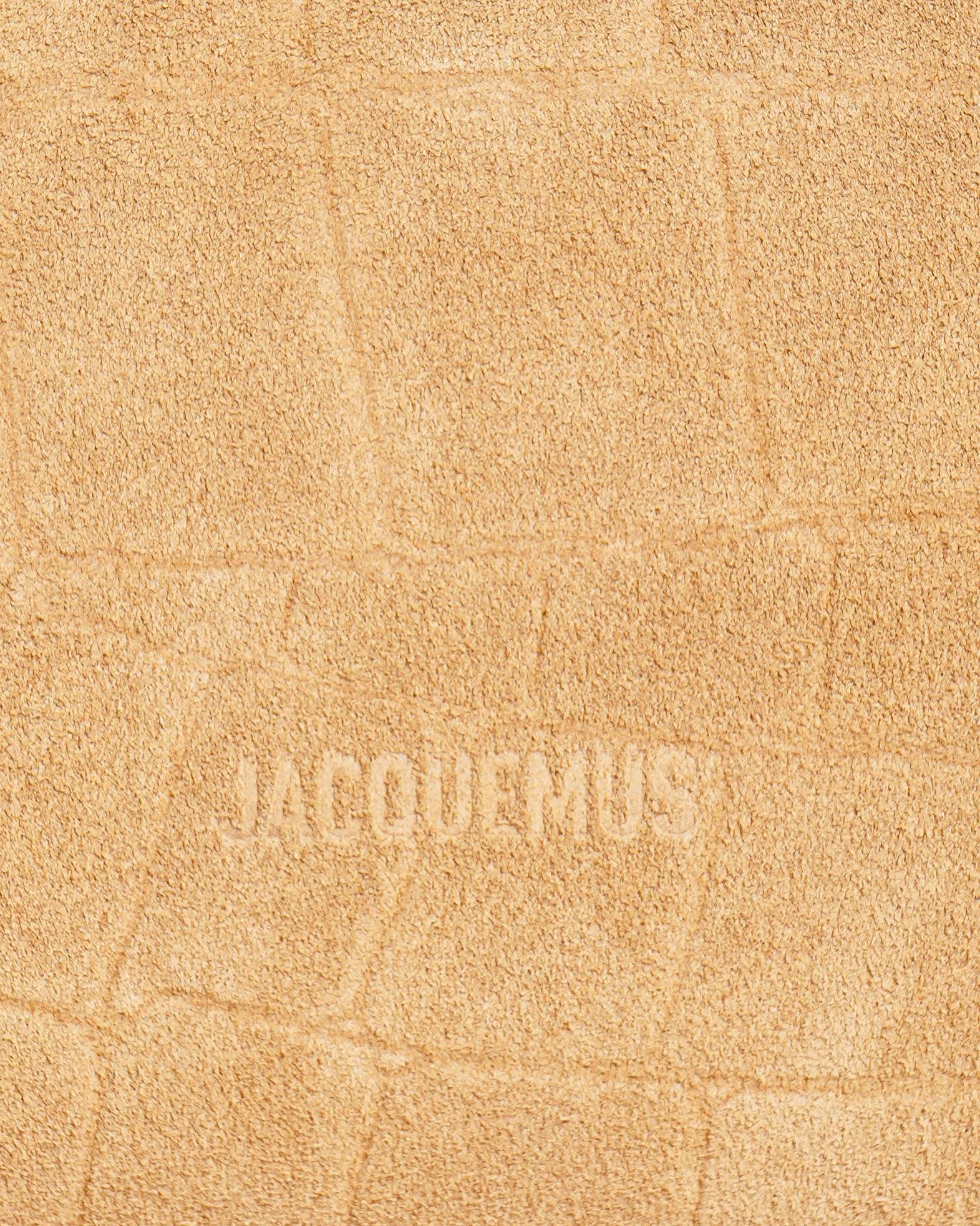 Jacquemus Turismo Soft bowling bag In Suede Croc Embossed