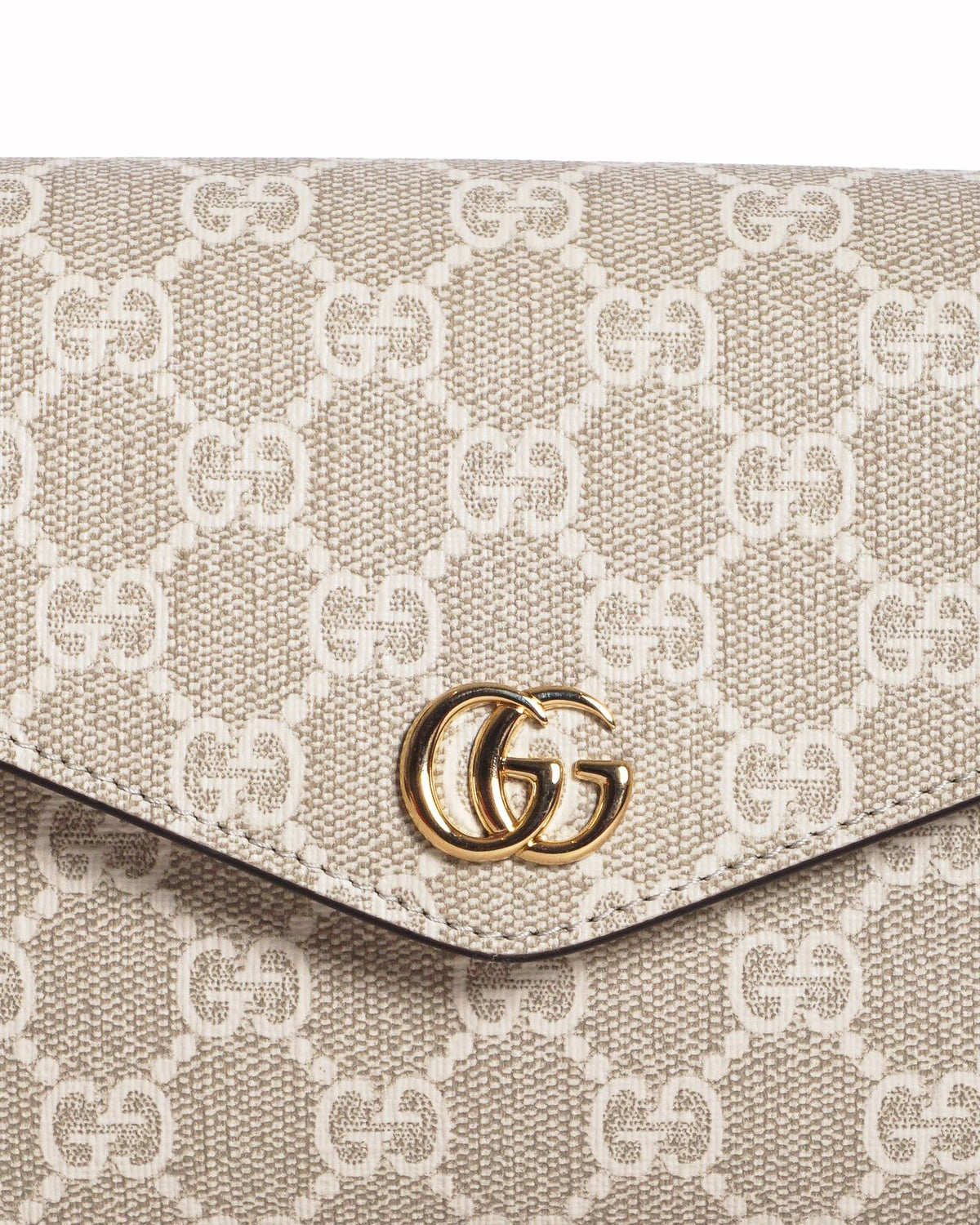 Gucci Beige & White GG Supreme Ophidia Mini Crossbody Bag