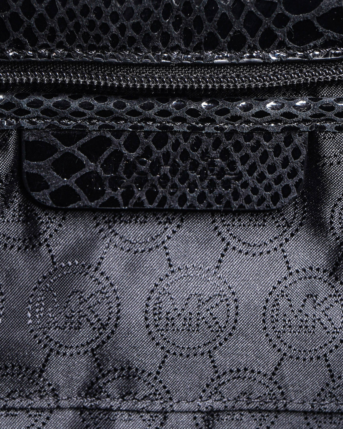 Michael Kors Black Snakeskin Leather Shoulder Bag