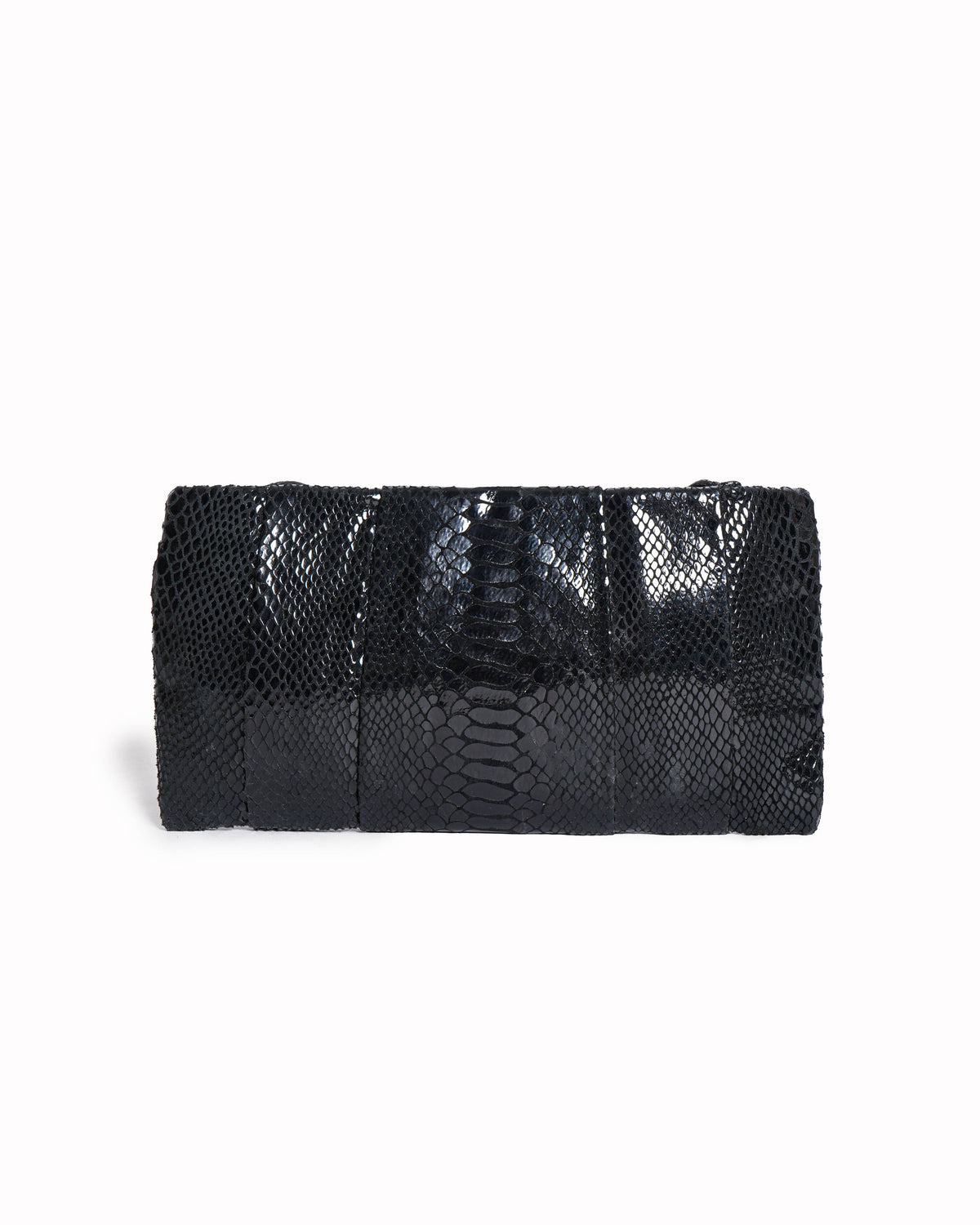 Michael Kors Black Snakeskin Leather Shoulder Bag