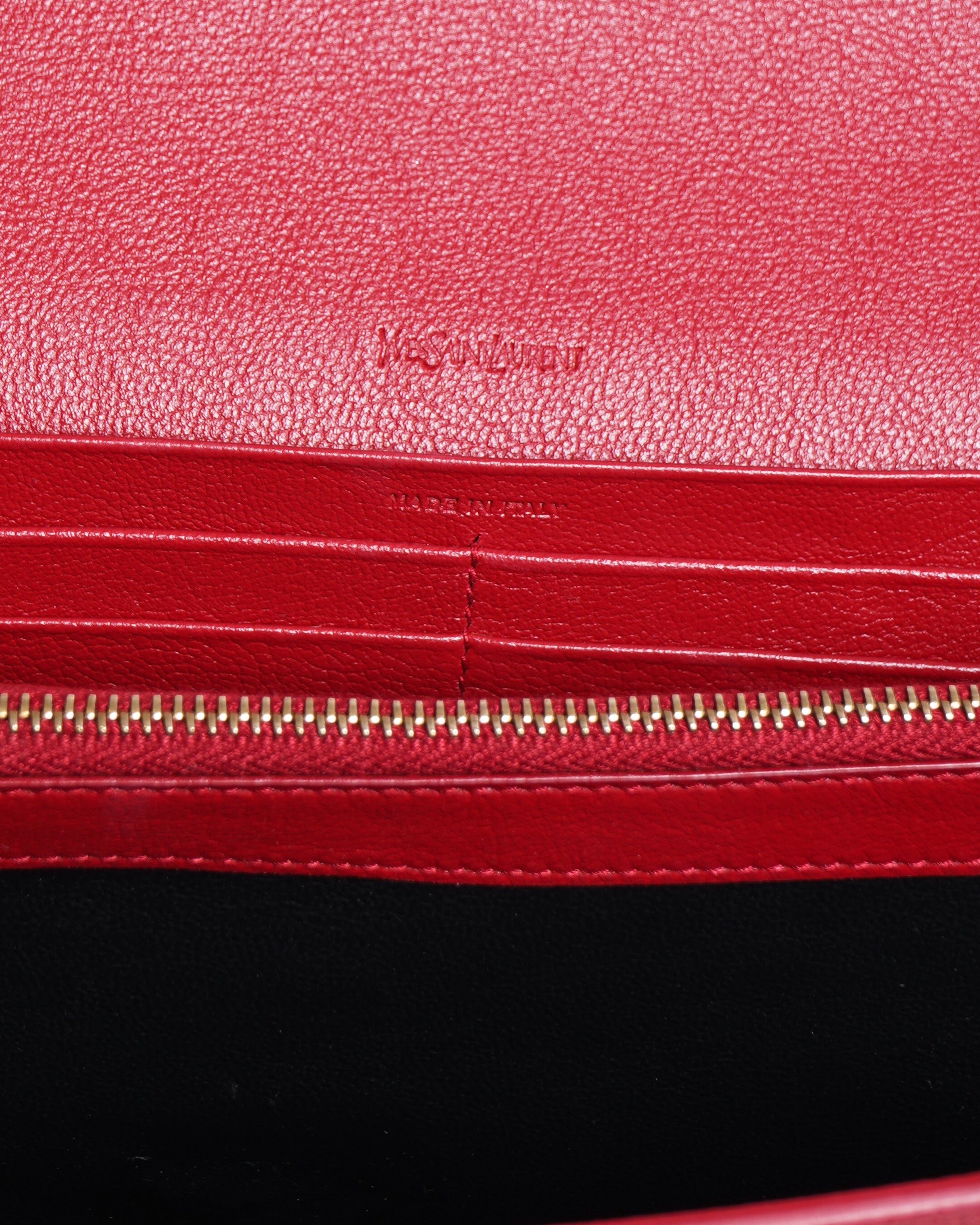 Yves Saint Laurent Leather Belle de Jour Chain Wallet