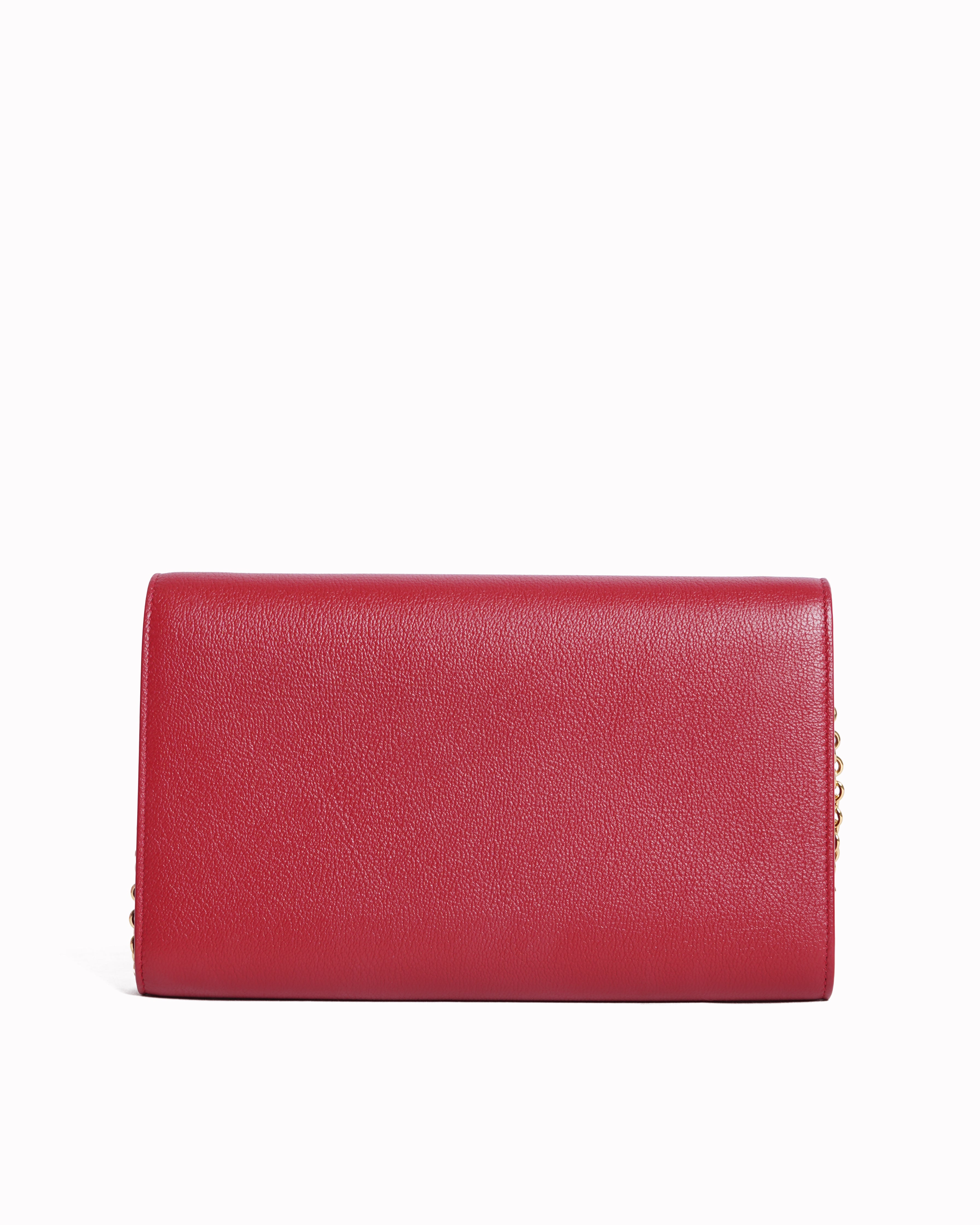 Yves Saint Laurent Leather Belle de Jour Chain Wallet