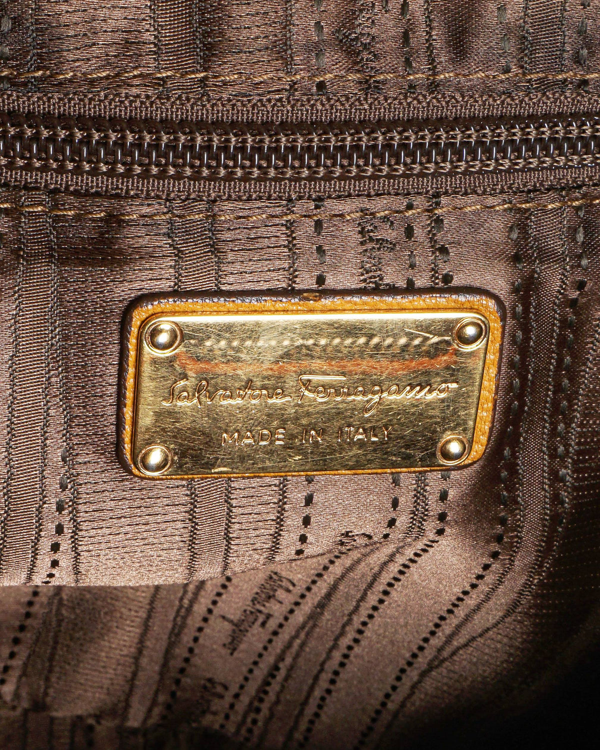 Salvatore Ferragamo Mustard Yellow Pebbled Leather Marisa Hobo Bag