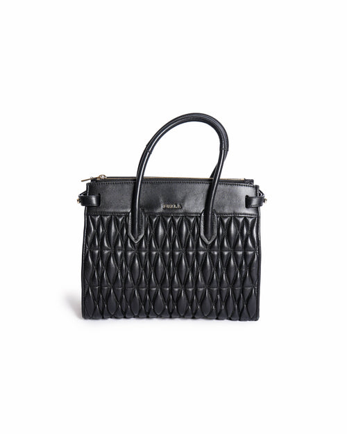 Furla Quilted Leather Top-Handle Bag