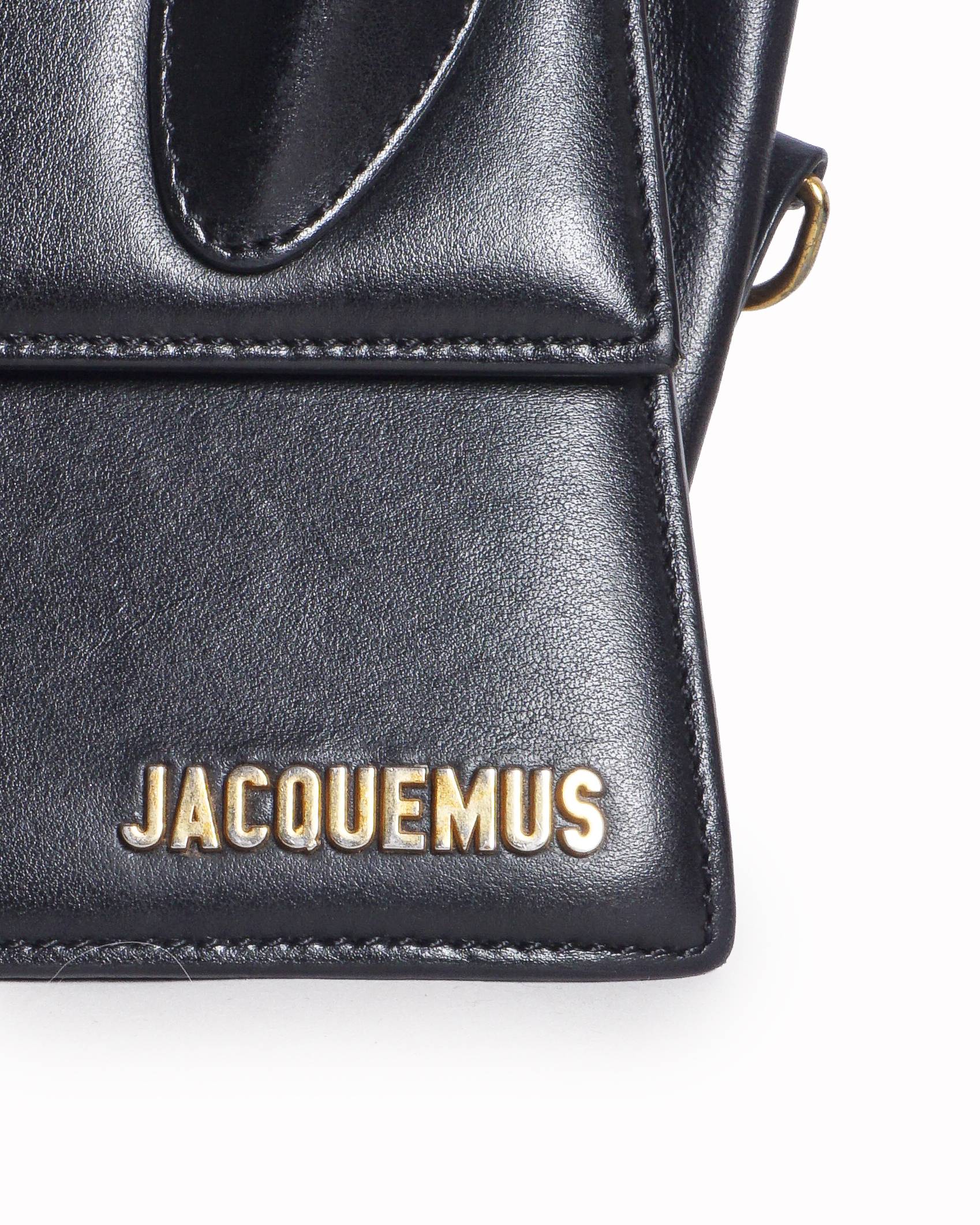 Jacquemus Black Leather Le Chiquito Crossbody Bag