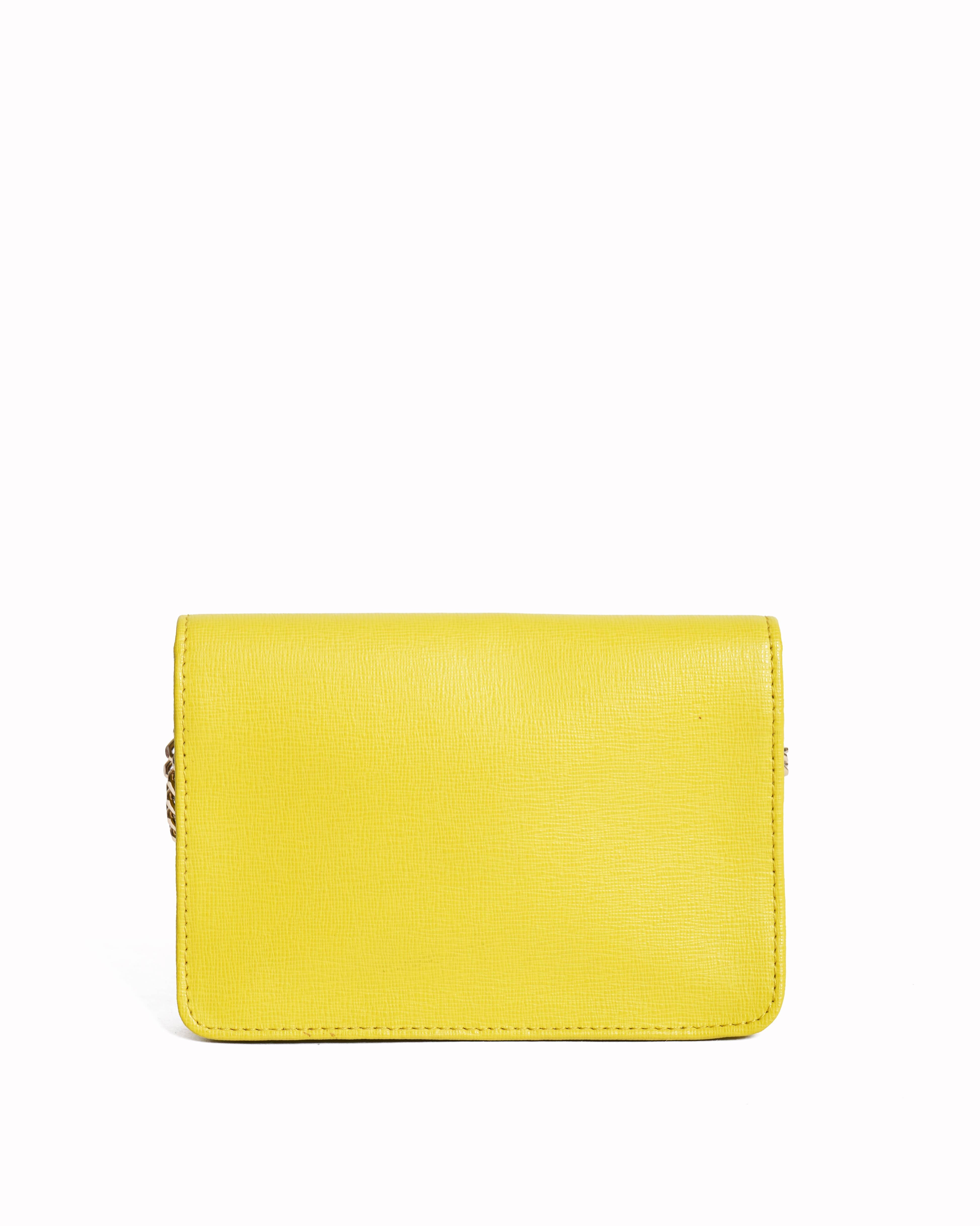 Furla yellow mini crossbody bag