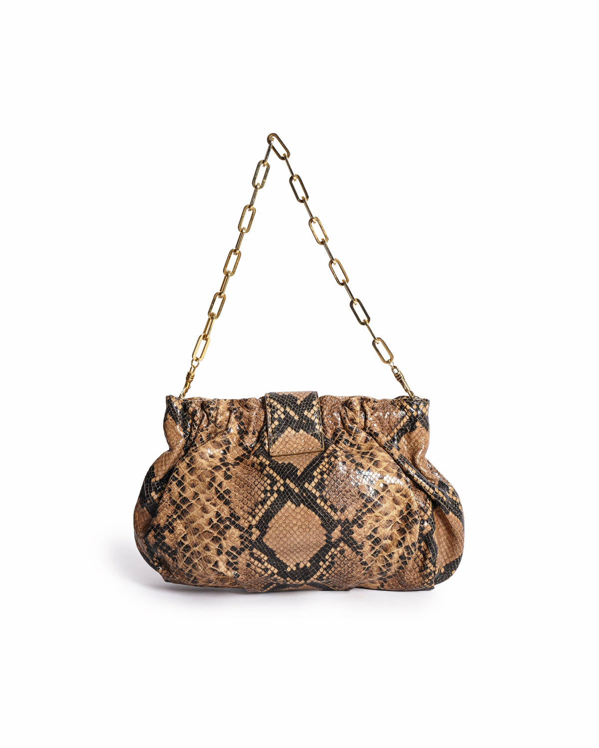 L.K. Bennett snakeskin clutch bag